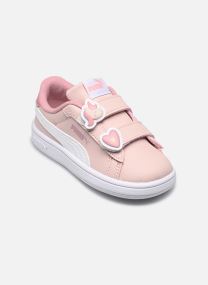 Baskets Puma Smash 3.0 Badges V Inf fille blanc
