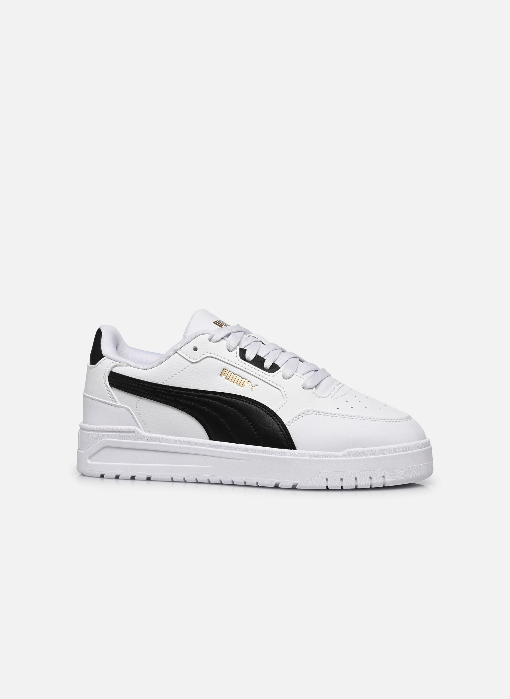 Sneakers Shuffle Downtown Lo Jr jongens wit Puma Sneakers Shuffle Downtown Lo Jr jongens wit PUMA WHITE-PUMA BLACK-PUMA GOL