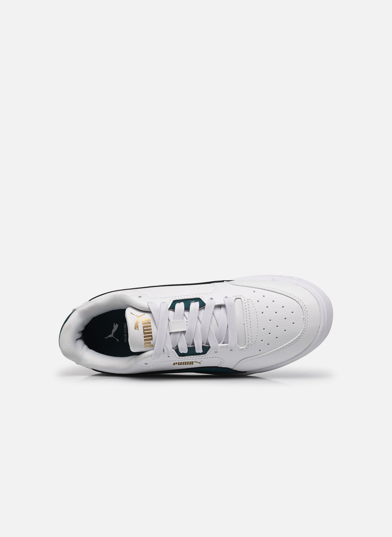 Sneakers Shuffle Downtown Lo Jr jongens wit Puma Sneakers Shuffle Downtown Lo Jr jongens wit PUMA WHITE-EMERALD ICE-PUMA GO