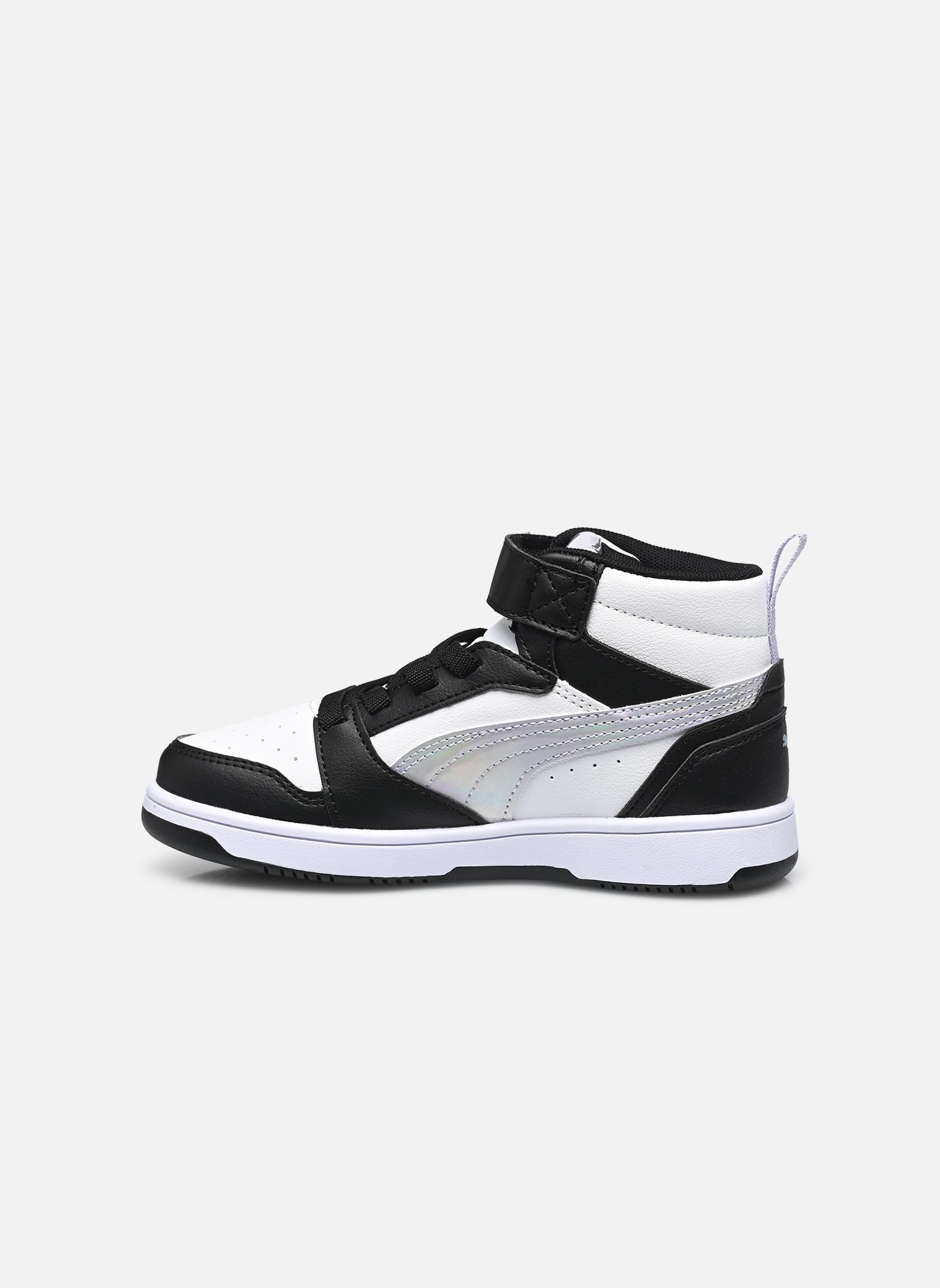 Baskets Puma Rebound V6 Mid noir Puma Baskets Puma Rebound V6 Mid noir PUMA BLACK-LILA