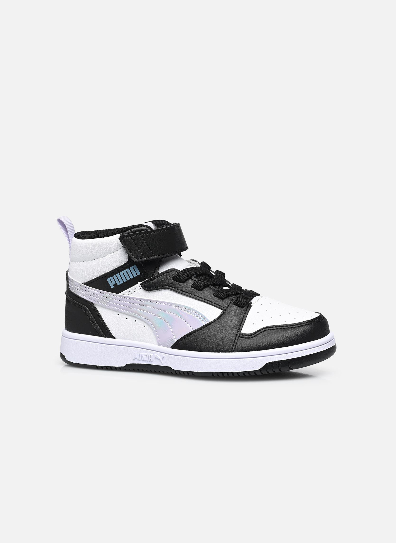 Baskets Puma Rebound V6 Mid noir Puma Baskets Puma Rebound V6 Mid noir PUMA BLACK-LILA