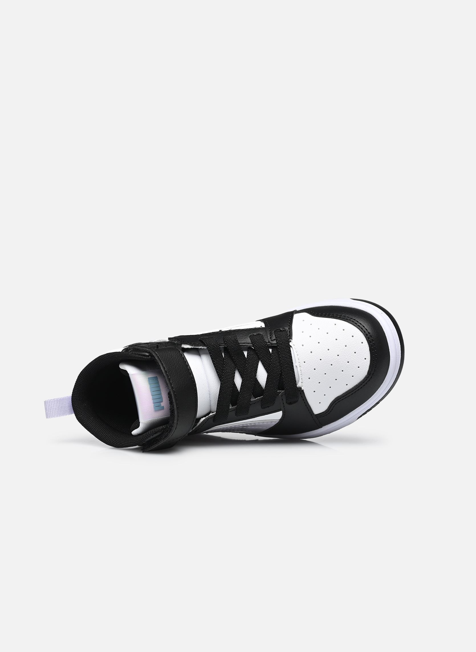 Baskets Puma Rebound V6 Mid noir Puma Baskets Puma Rebound V6 Mid noir PUMA BLACK-LILA