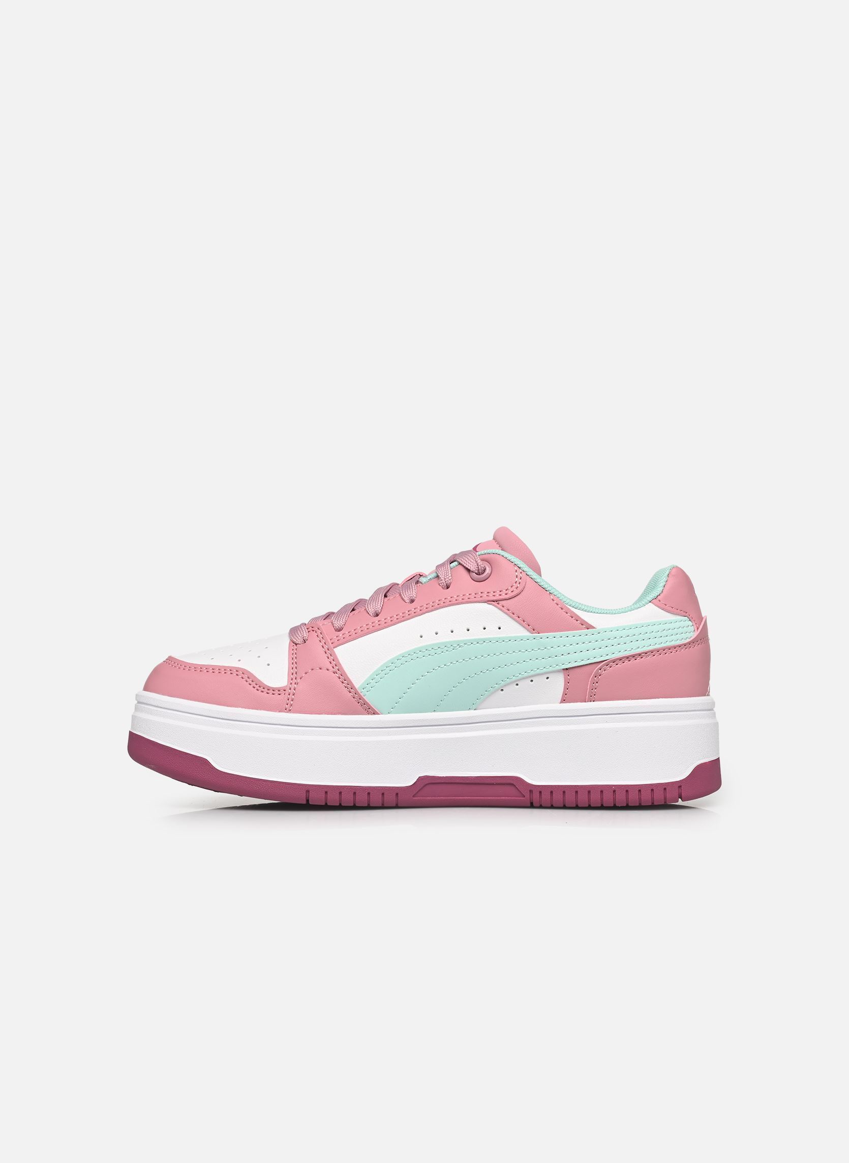 Baskets Rebound Femme Jr fille multicolore Puma Baskets Rebound Femme Jr fille multicolore PUMA WHITE-MINT M