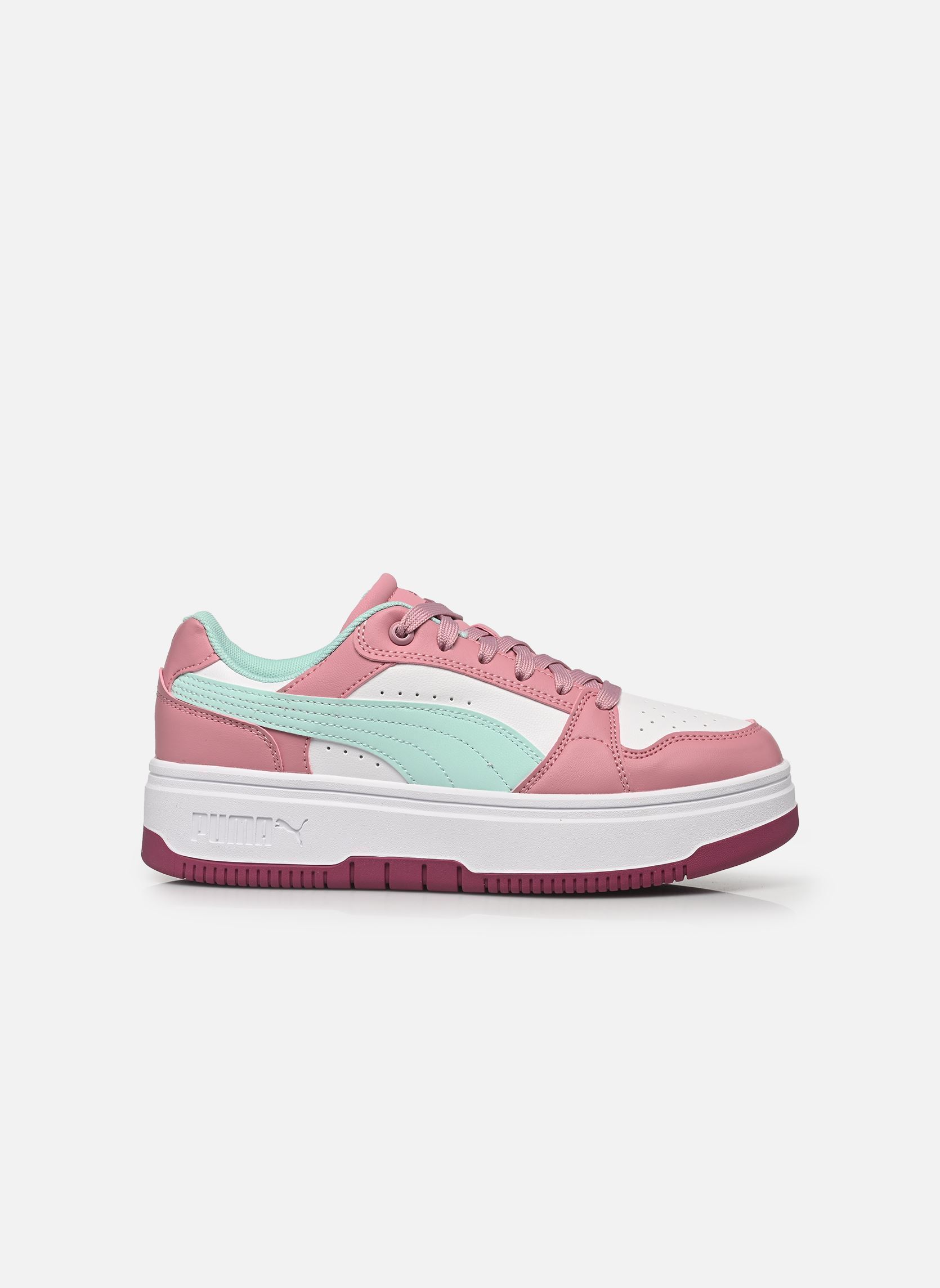 Baskets Rebound Femme Jr fille multicolore Puma Baskets Rebound Femme Jr fille multicolore PUMA WHITE-MINT M