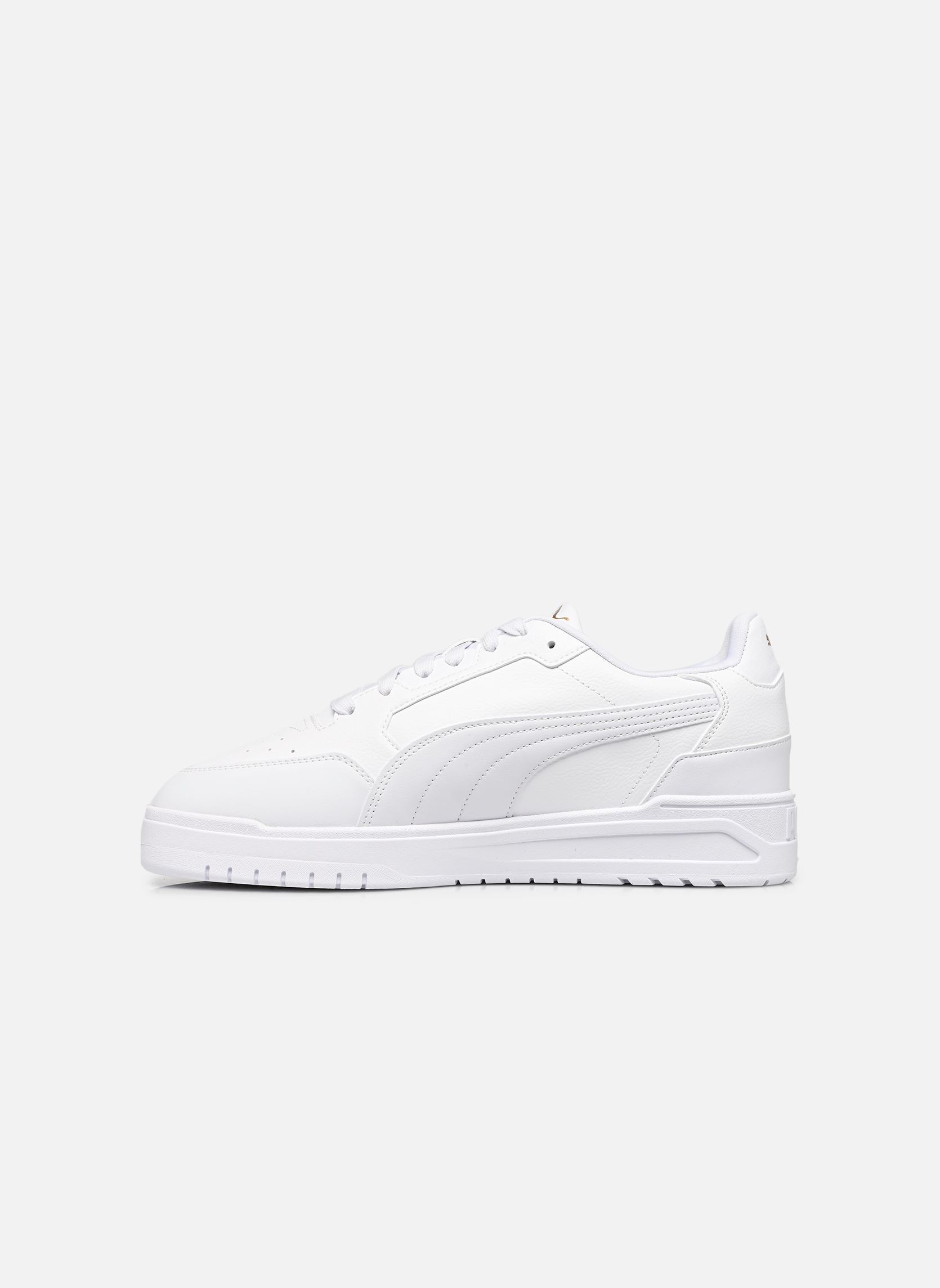 Baskets basses Shuffle Downtown homme blanc Puma Baskets basses Shuffle Downtown homme blanc PUMA WHITE-PUMA WHITE-PUMA GOL