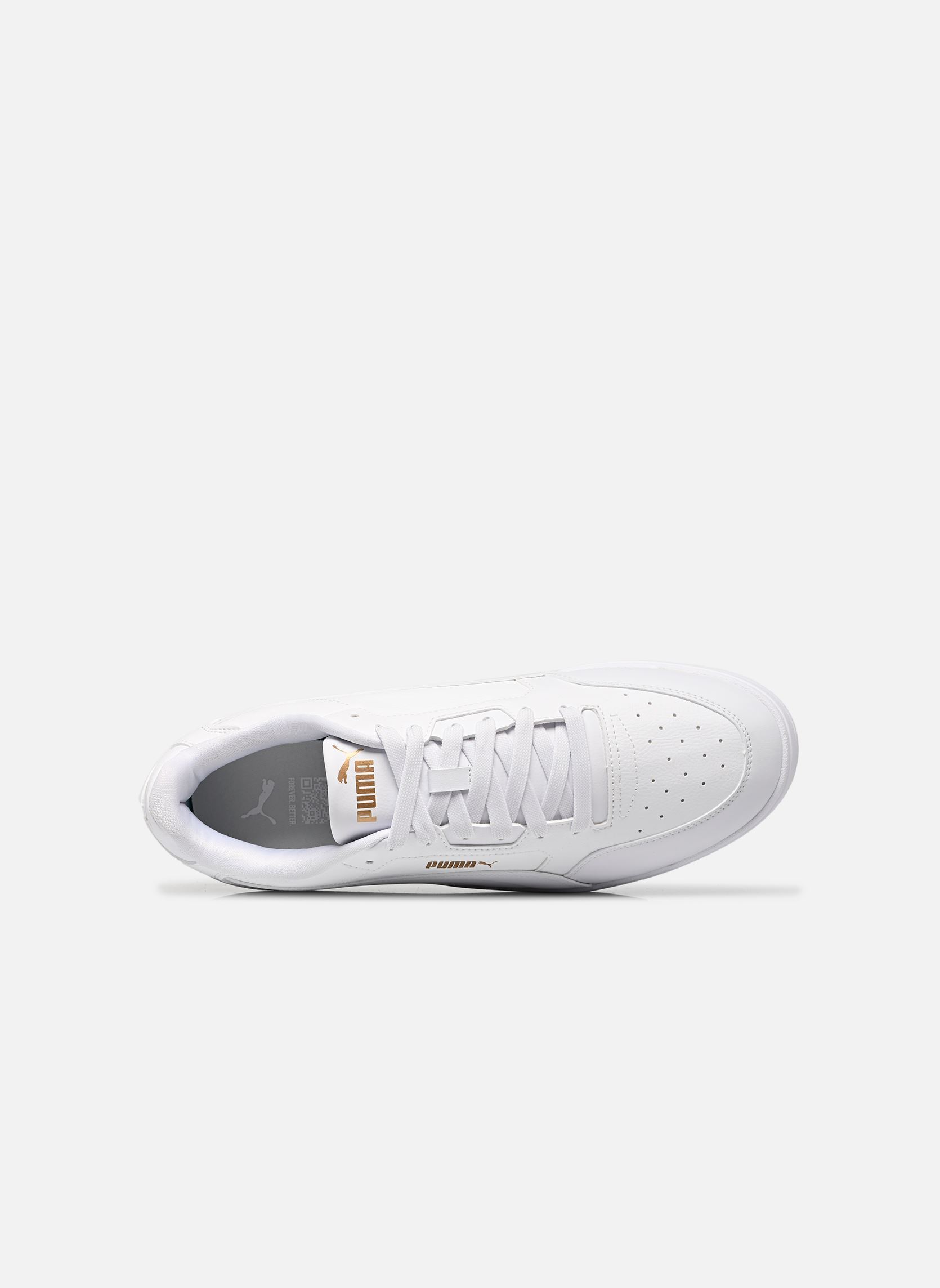 Baskets basses Shuffle Downtown homme blanc Puma Baskets basses Shuffle Downtown homme blanc PUMA WHITE-PUMA WHITE-PUMA GOL