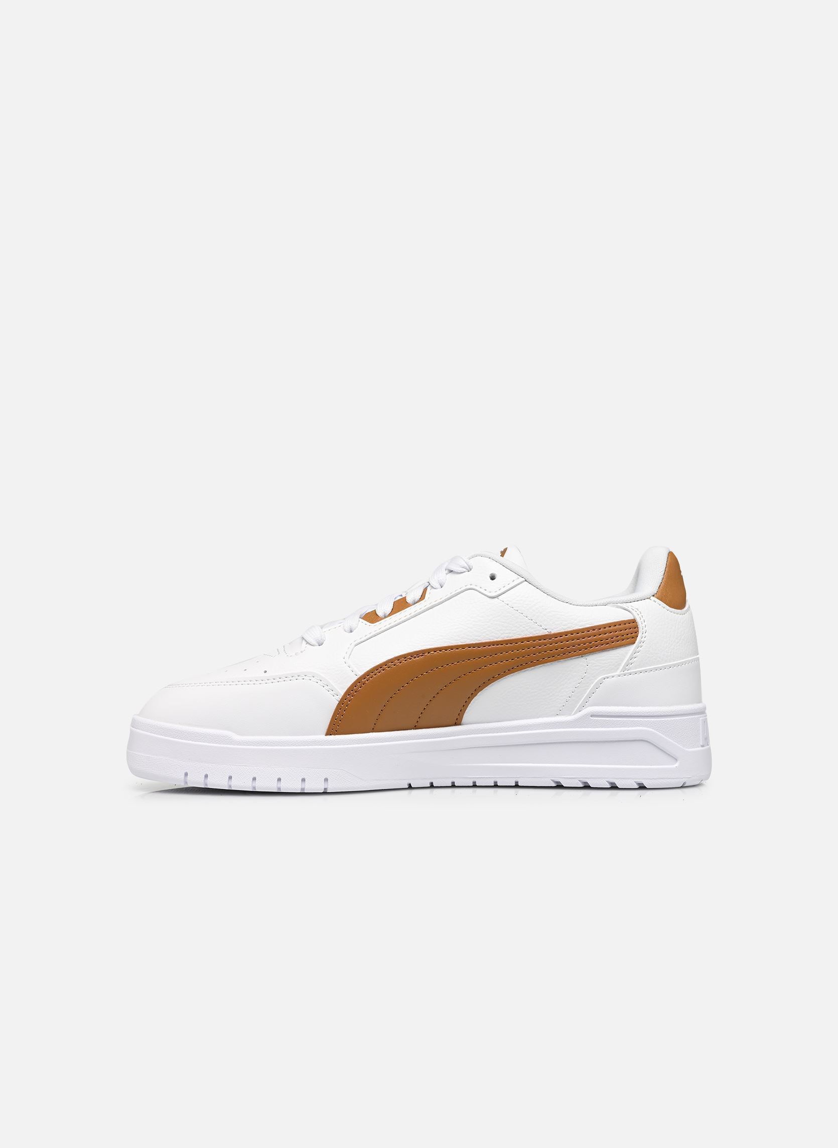 Lage sneakers Shuffle Downtown heren wit Puma Lage sneakers Shuffle Downtown heren wit PUMA WHITE-KONA BROWN