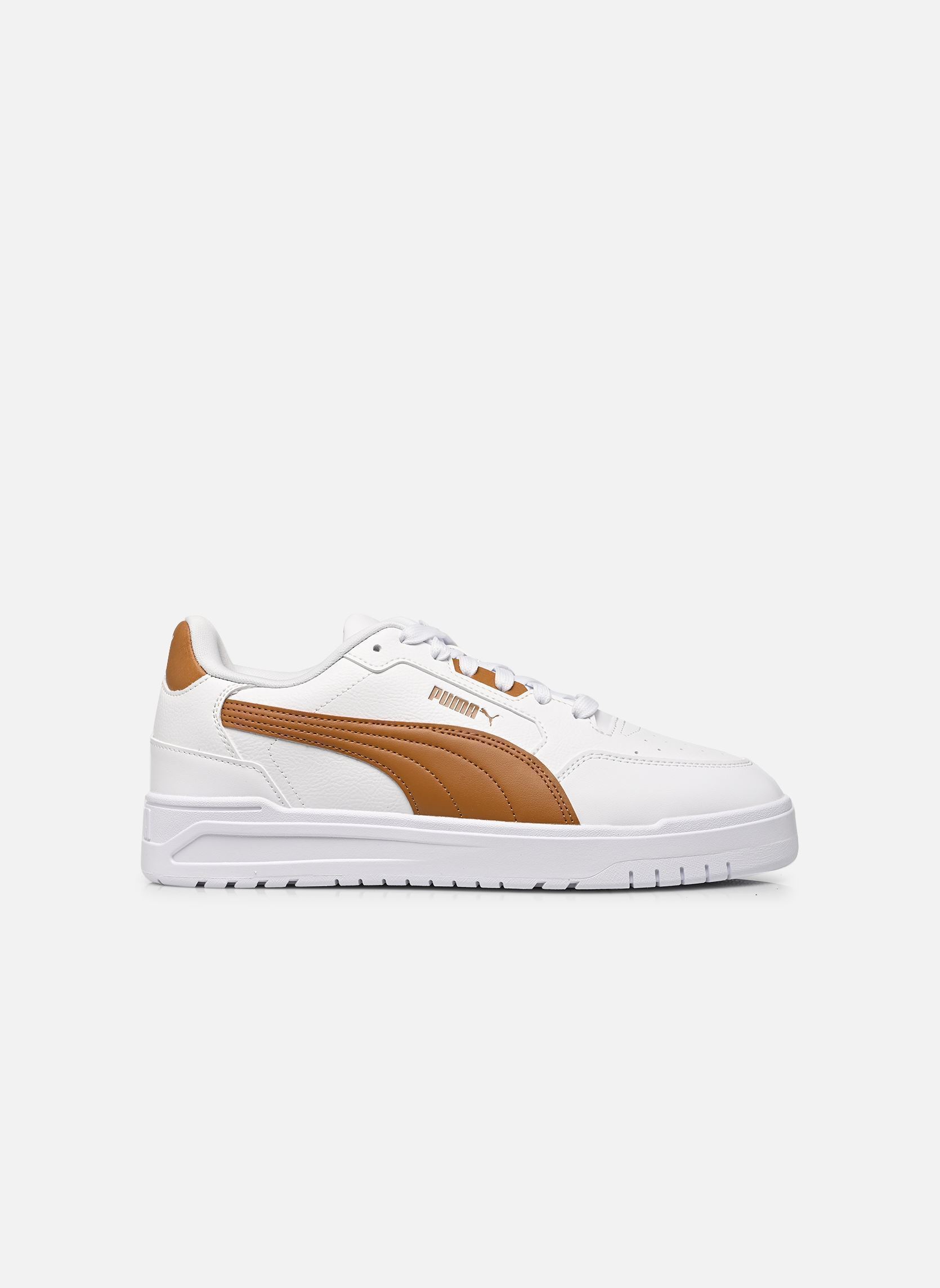 Lage sneakers Shuffle Downtown heren wit Puma Lage sneakers Shuffle Downtown heren wit PUMA WHITE-KONA BROWN