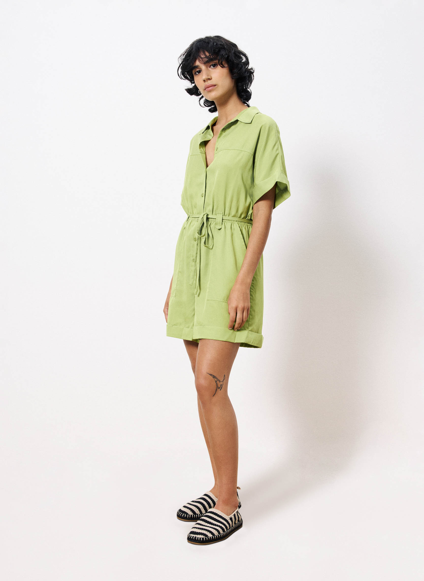 Combi-shorts LILY femme vert FRNCH Combi-shorts LILY femme vert Vert