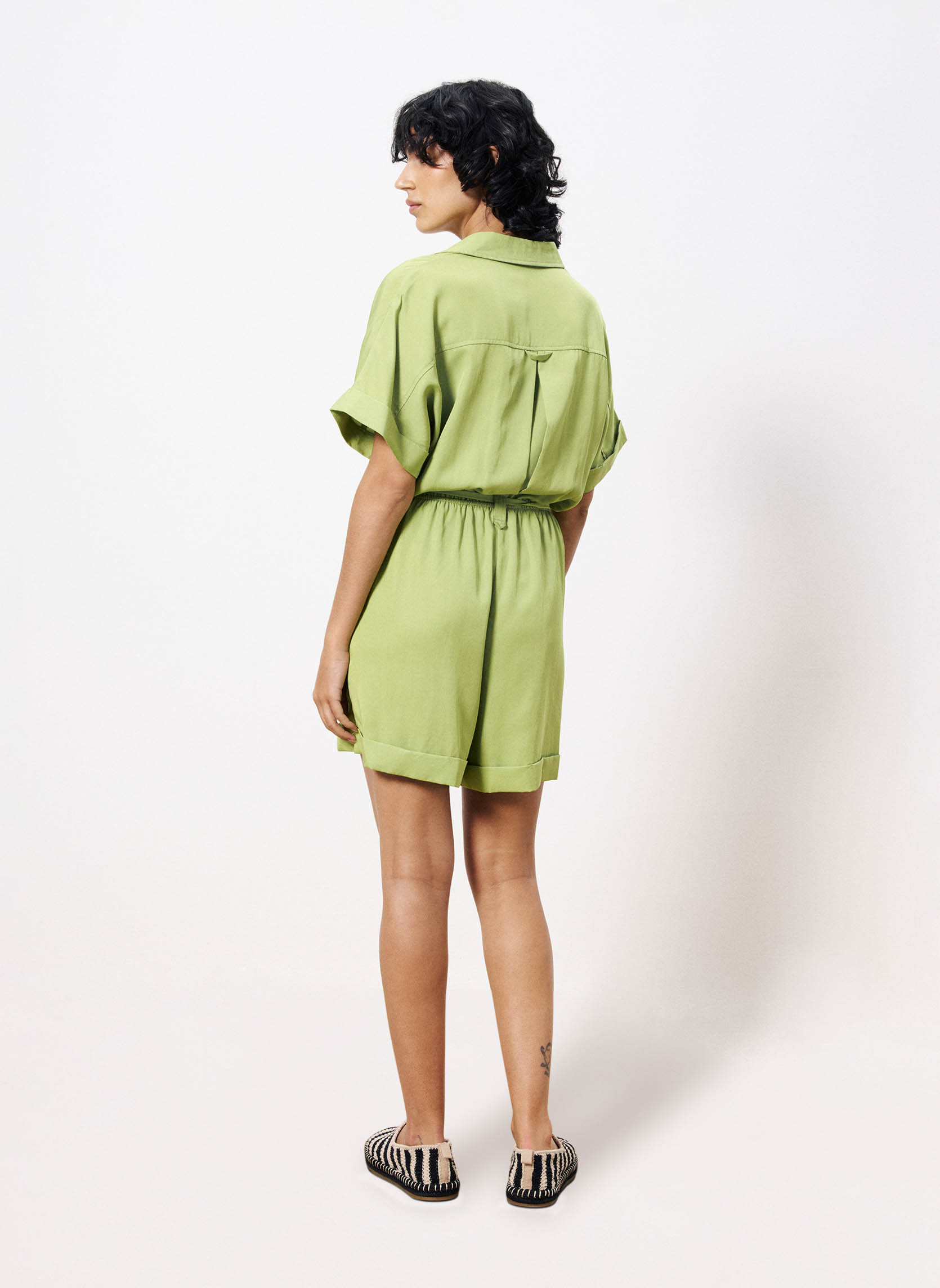 Combi-shorts LILY femme vert FRNCH Combi-shorts LILY femme vert Vert