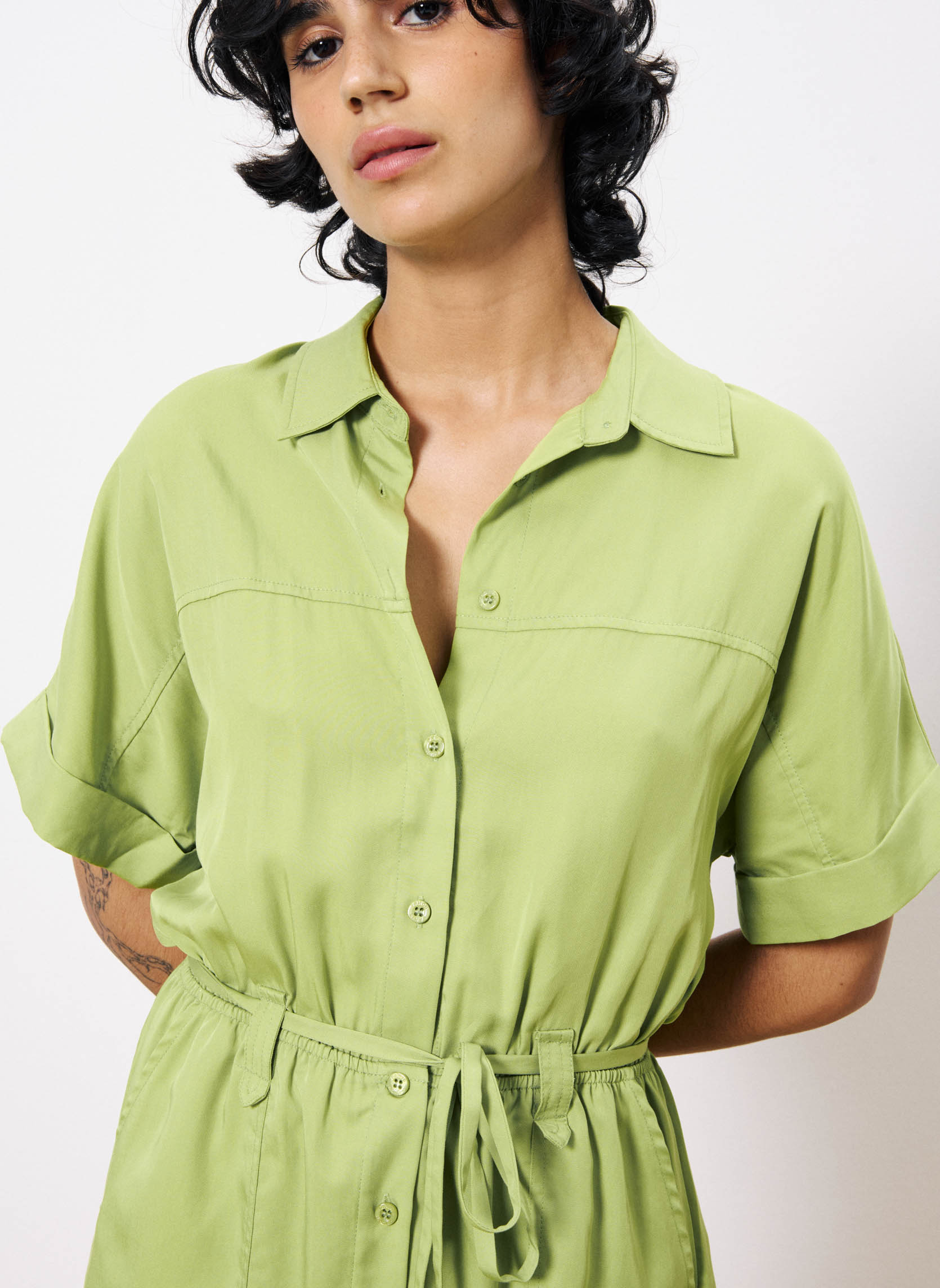 Combi-shorts LILY femme vert FRNCH Combi-shorts LILY femme vert Vert