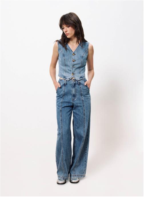 FRNCH Jeans droit AELA femme bleu