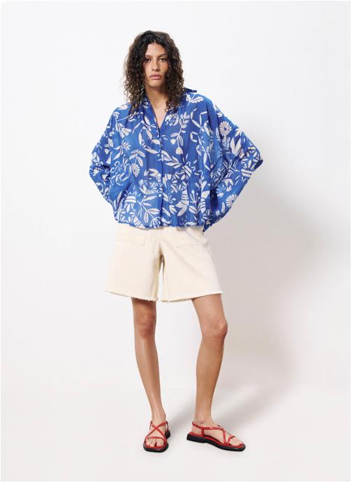 FRNCH Chemises ISNELLE femme bleu