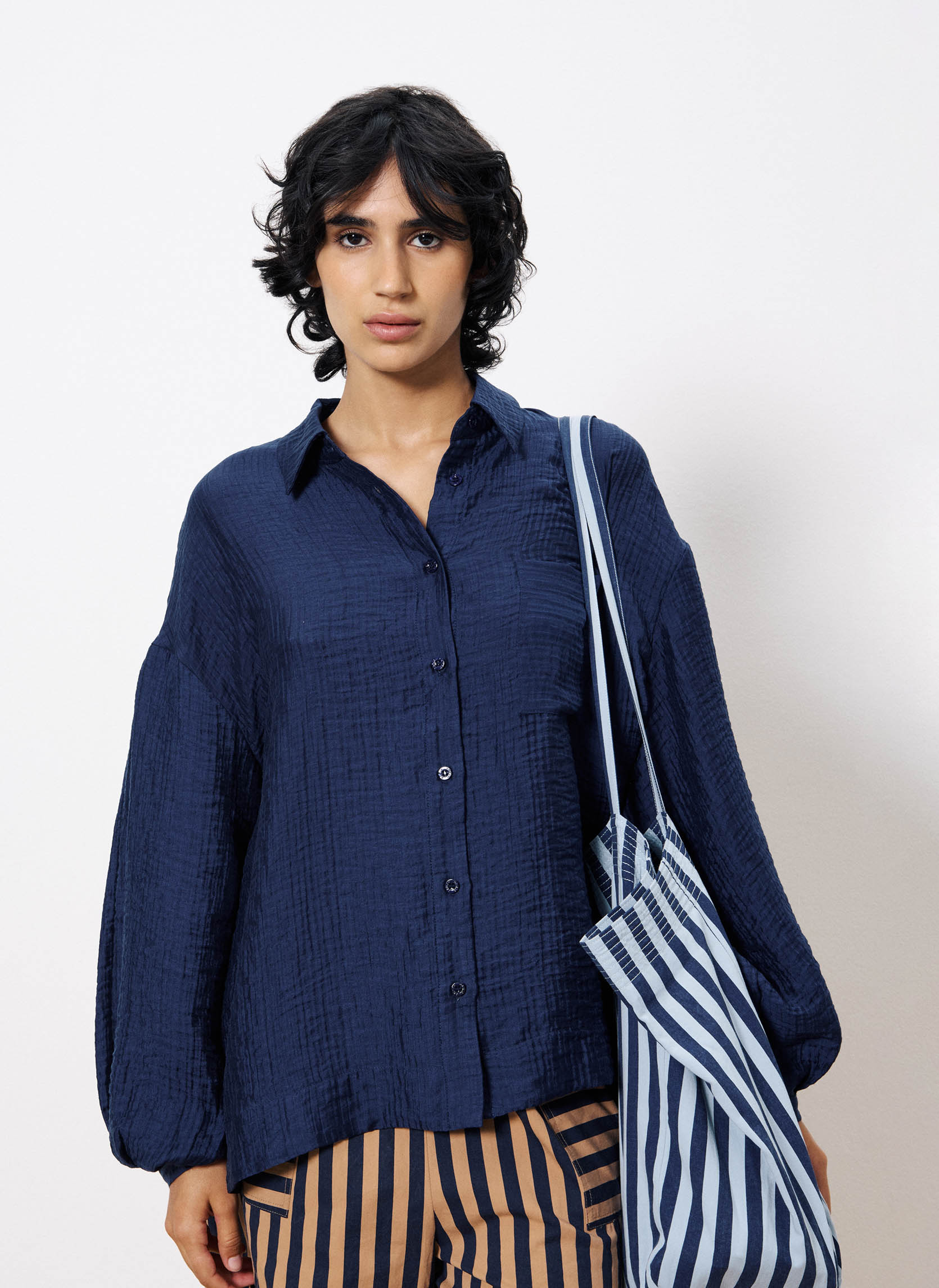 Chemises CHARLOTTE femme bleu FRNCH Chemises CHARLOTTE femme bleu Bleu marine