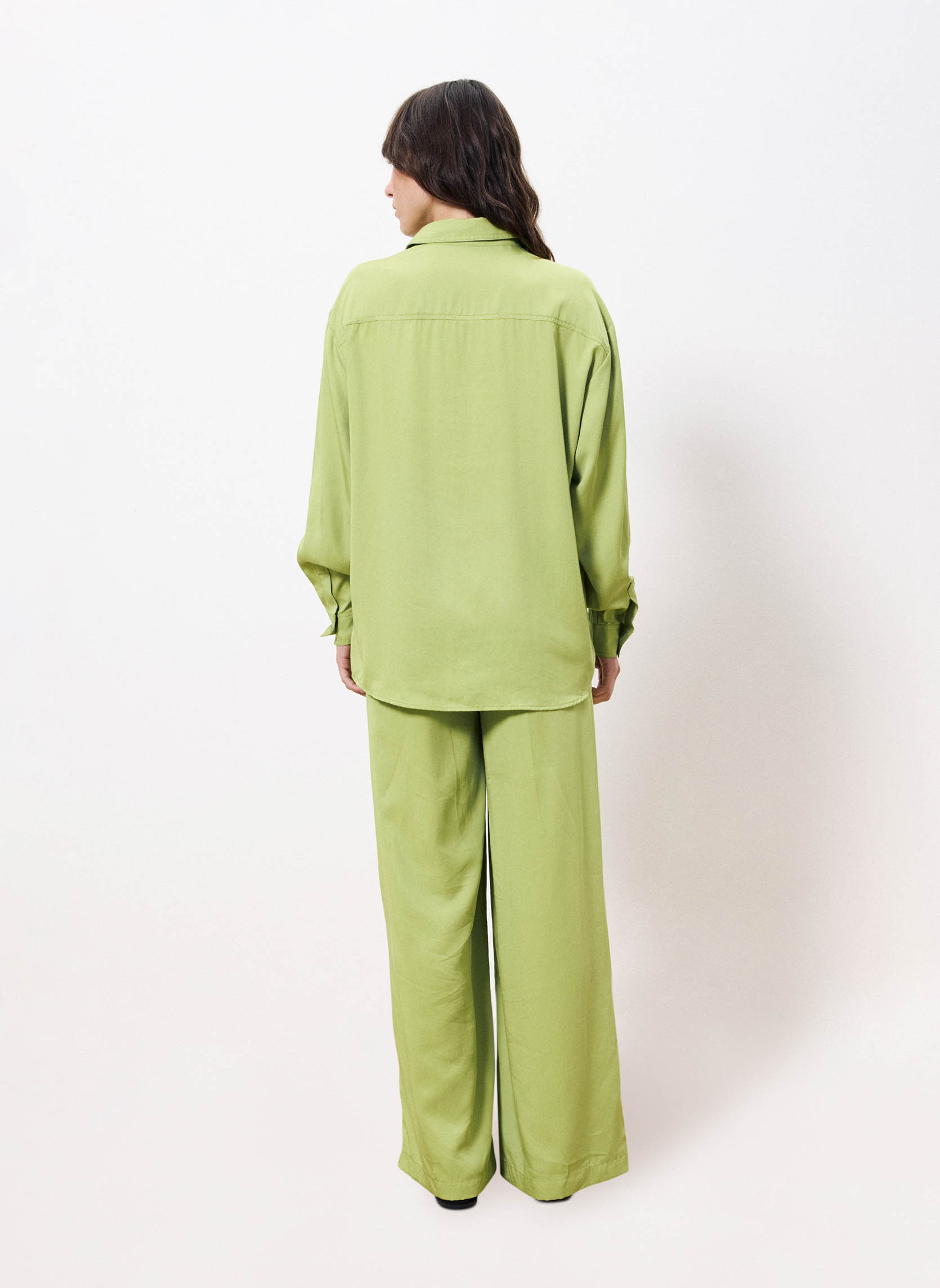 Pantalons droit PALMINA femme vert FRNCH Pantalons droit PALMINA femme vert Vert