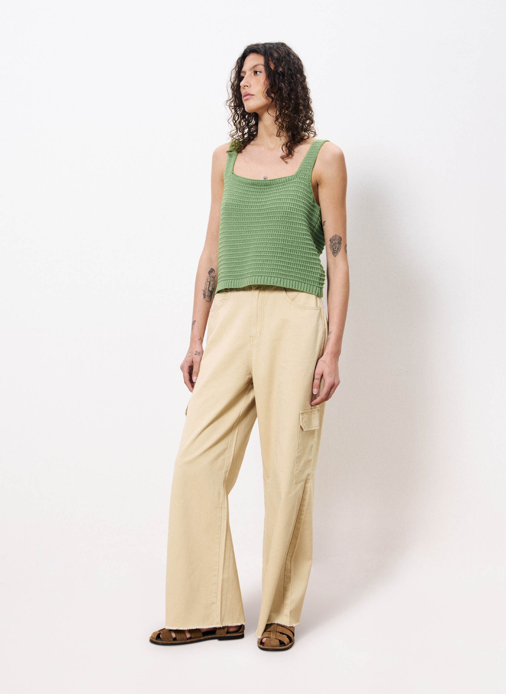 Tops CELUTA femme vert FRNCH Tops CELUTA femme vert Vert
