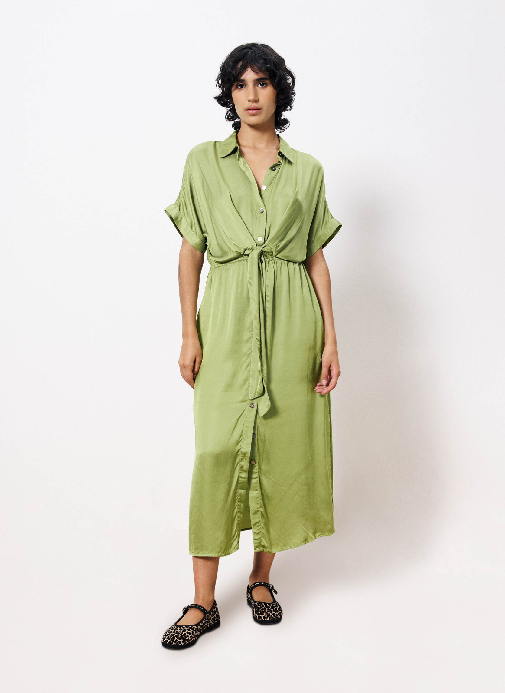 Robes ESTEE femme vert FRNCH Robes ESTEE femme vert Vert