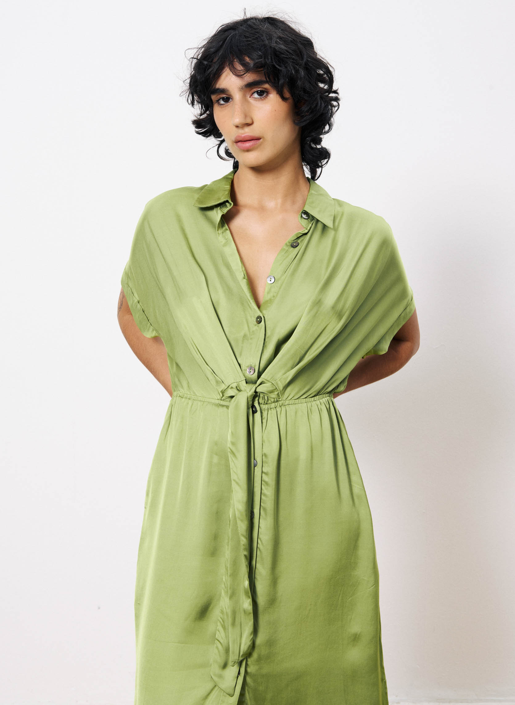 Robes ESTEE femme vert FRNCH Robes ESTEE femme vert Vert