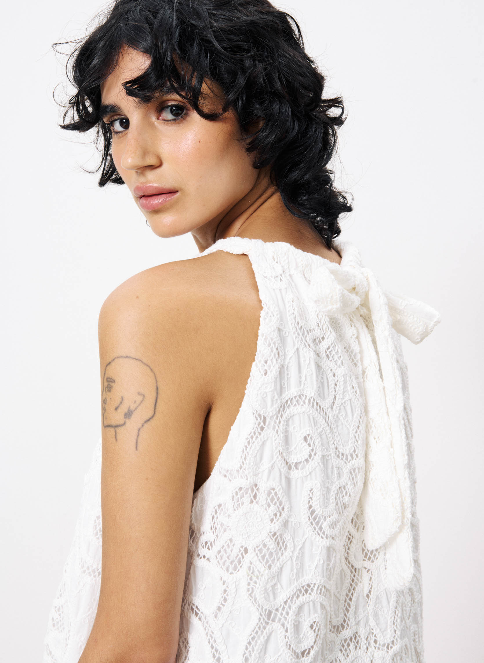Robes AFNANE femme blanc FRNCH Robes AFNANE femme blanc Blanc