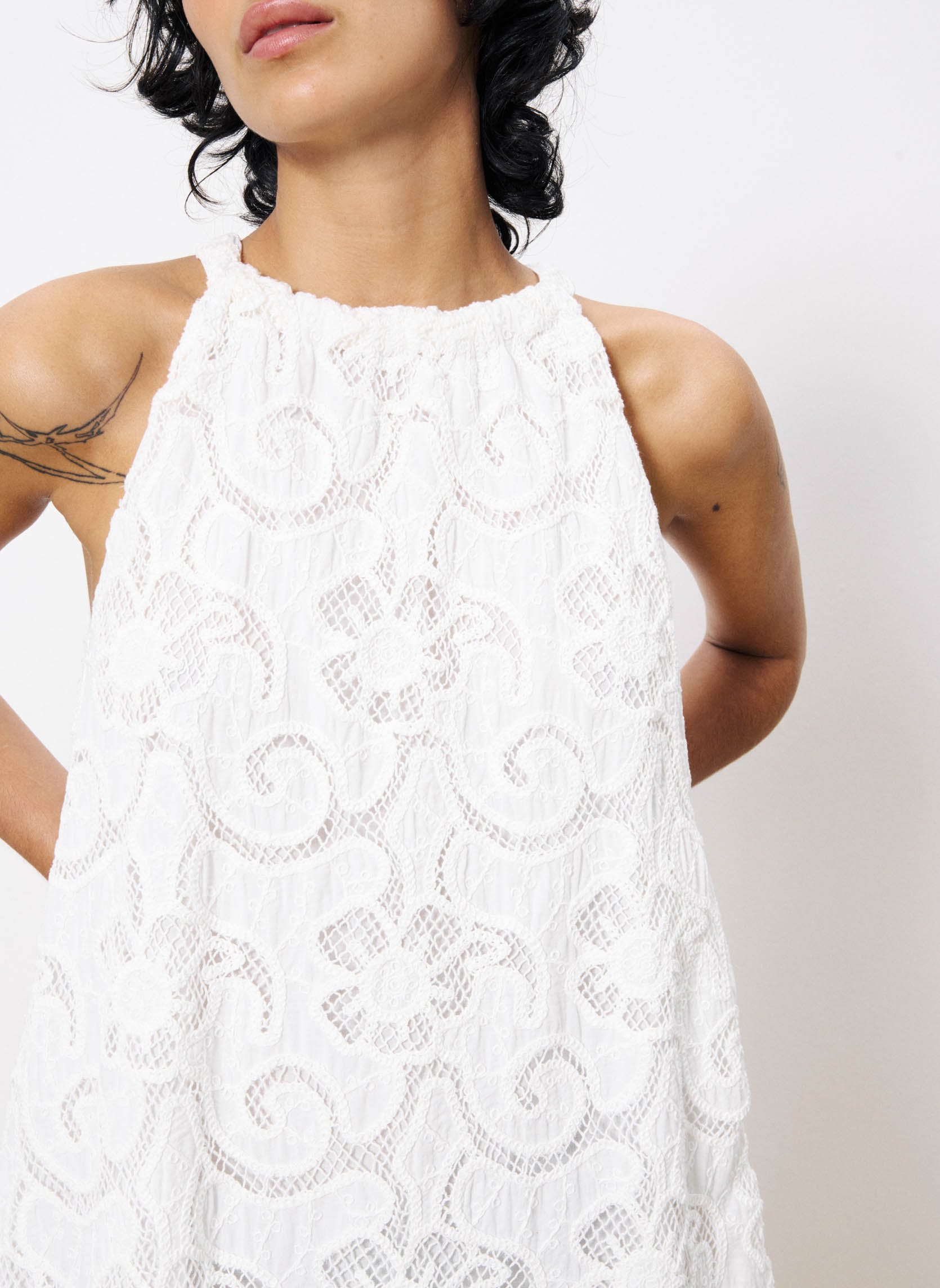 Robes AFNANE femme blanc FRNCH Robes AFNANE femme blanc Blanc