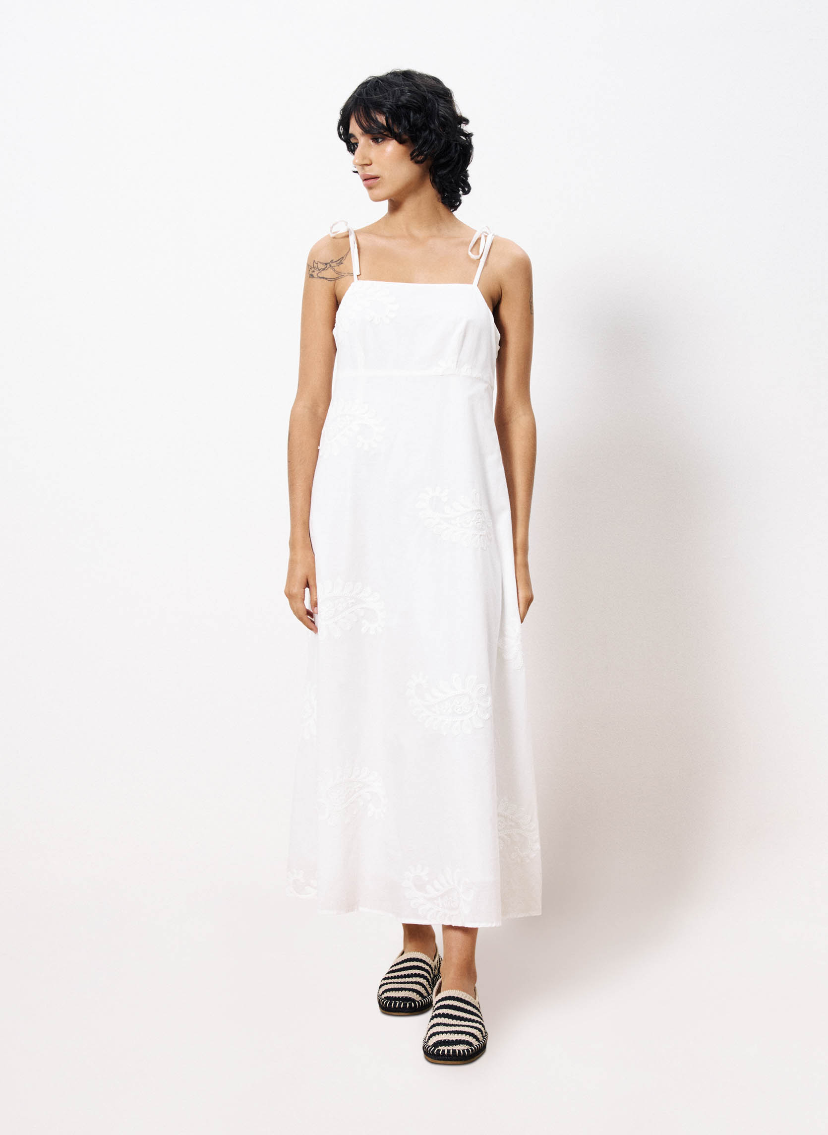 Robes NACERA femme blanc FRNCH Robes NACERA femme blanc Blanc
