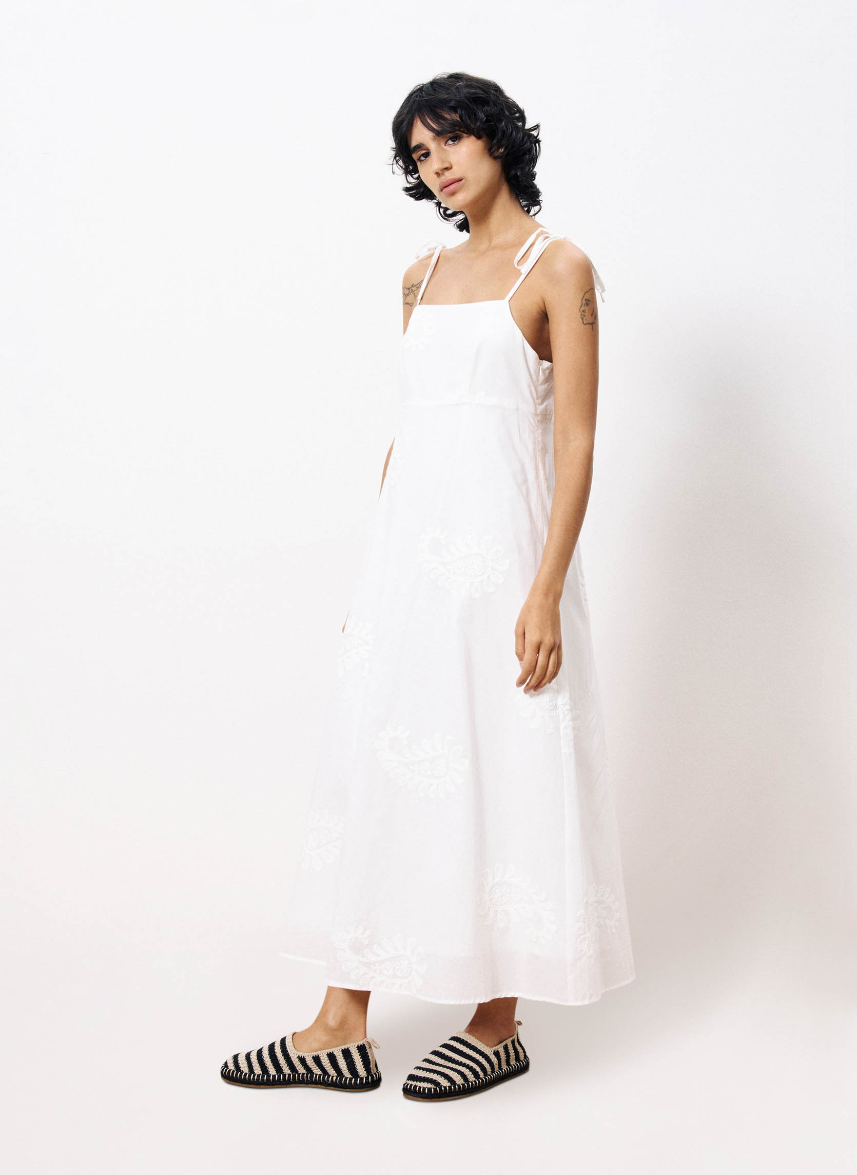 Robes NACERA femme blanc FRNCH Robes NACERA femme blanc Blanc