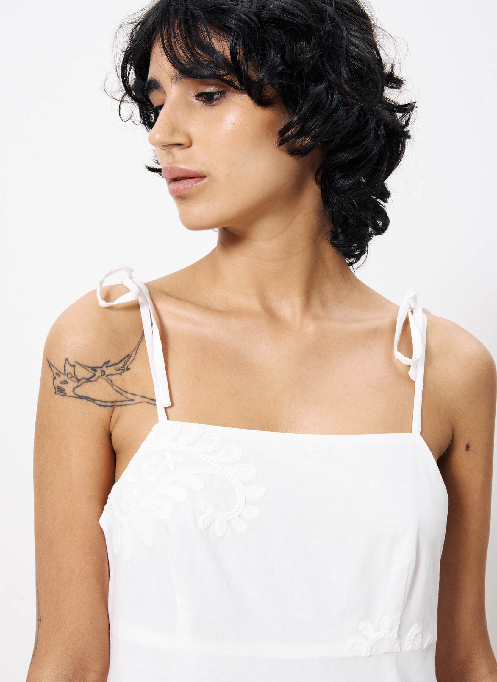 Robes NACERA femme blanc FRNCH Robes NACERA femme blanc Blanc
