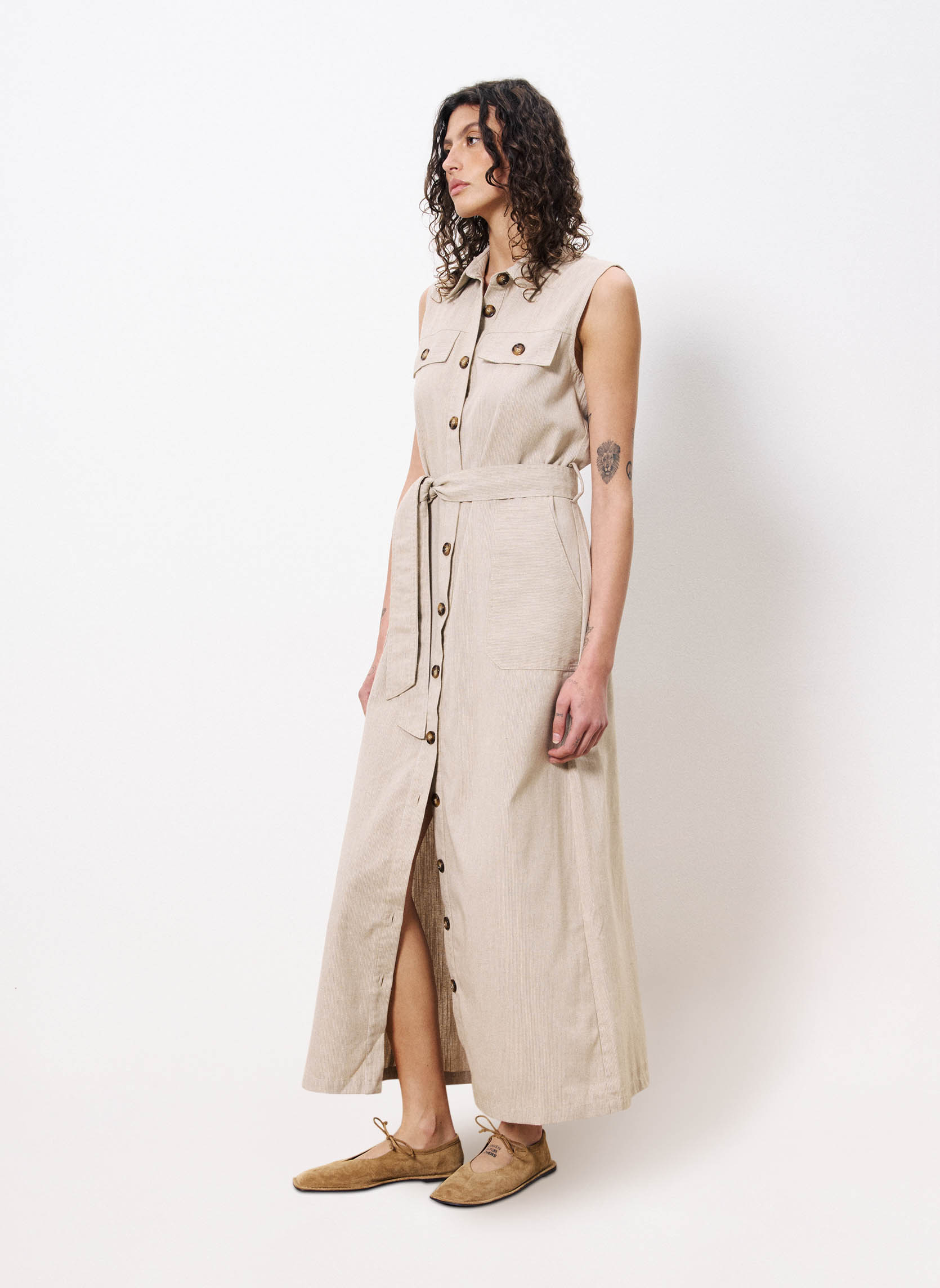 Robes SCARLET femme beige FRNCH Robes SCARLET femme beige Beige