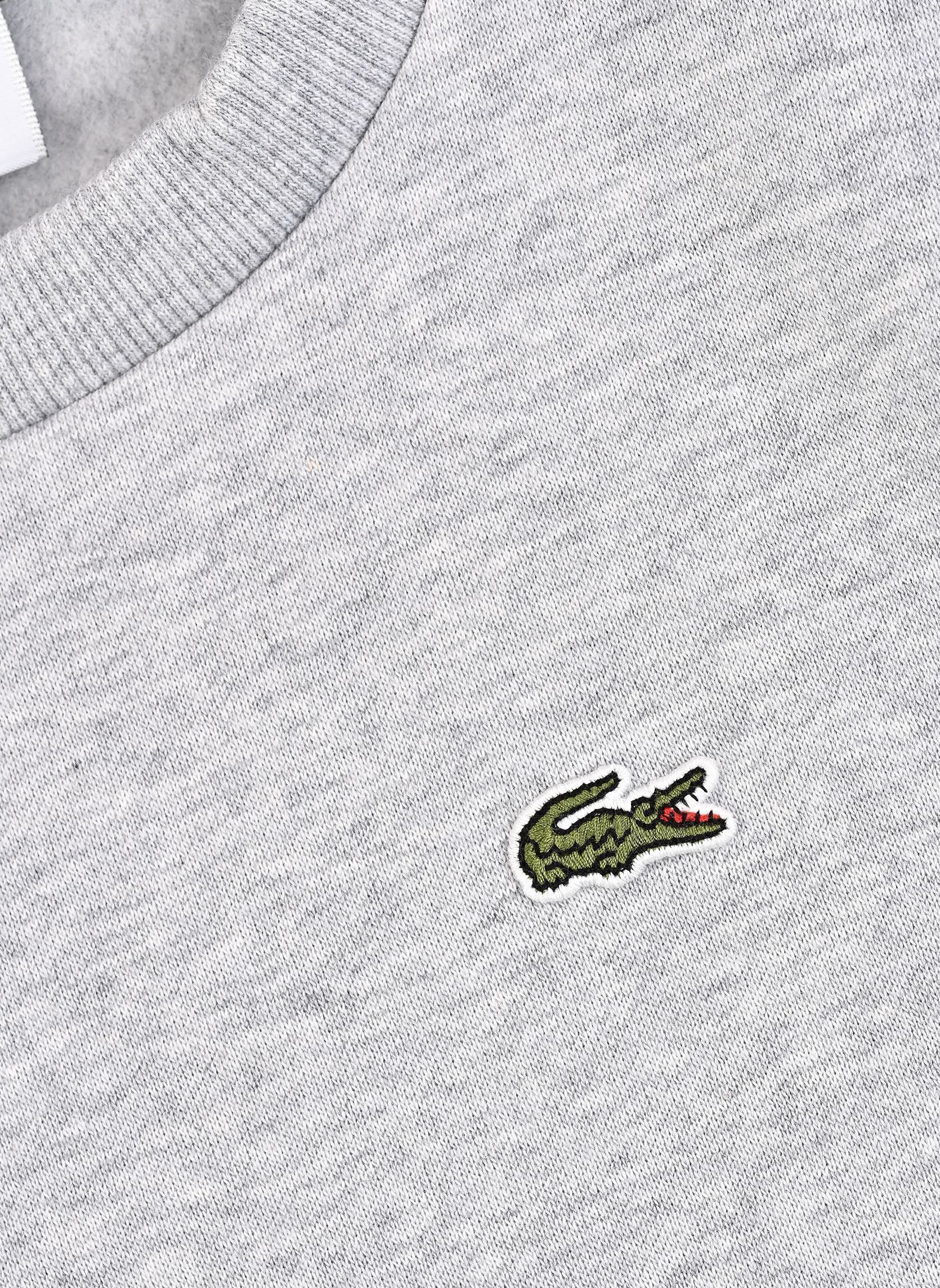 Kapuzenpullover Core Fleece Crew jungen grau Lacoste Kapuzenpullover Core Fleece Crew jungen grau ARGENT CHINE HEATHER
