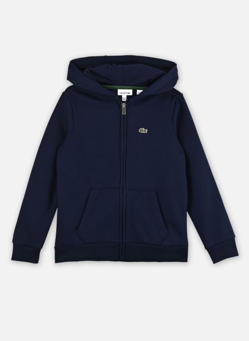 Lacoste Sweatshirts mit Reißverschluss Core Fleece Full Zip Hoodie jungen blau
