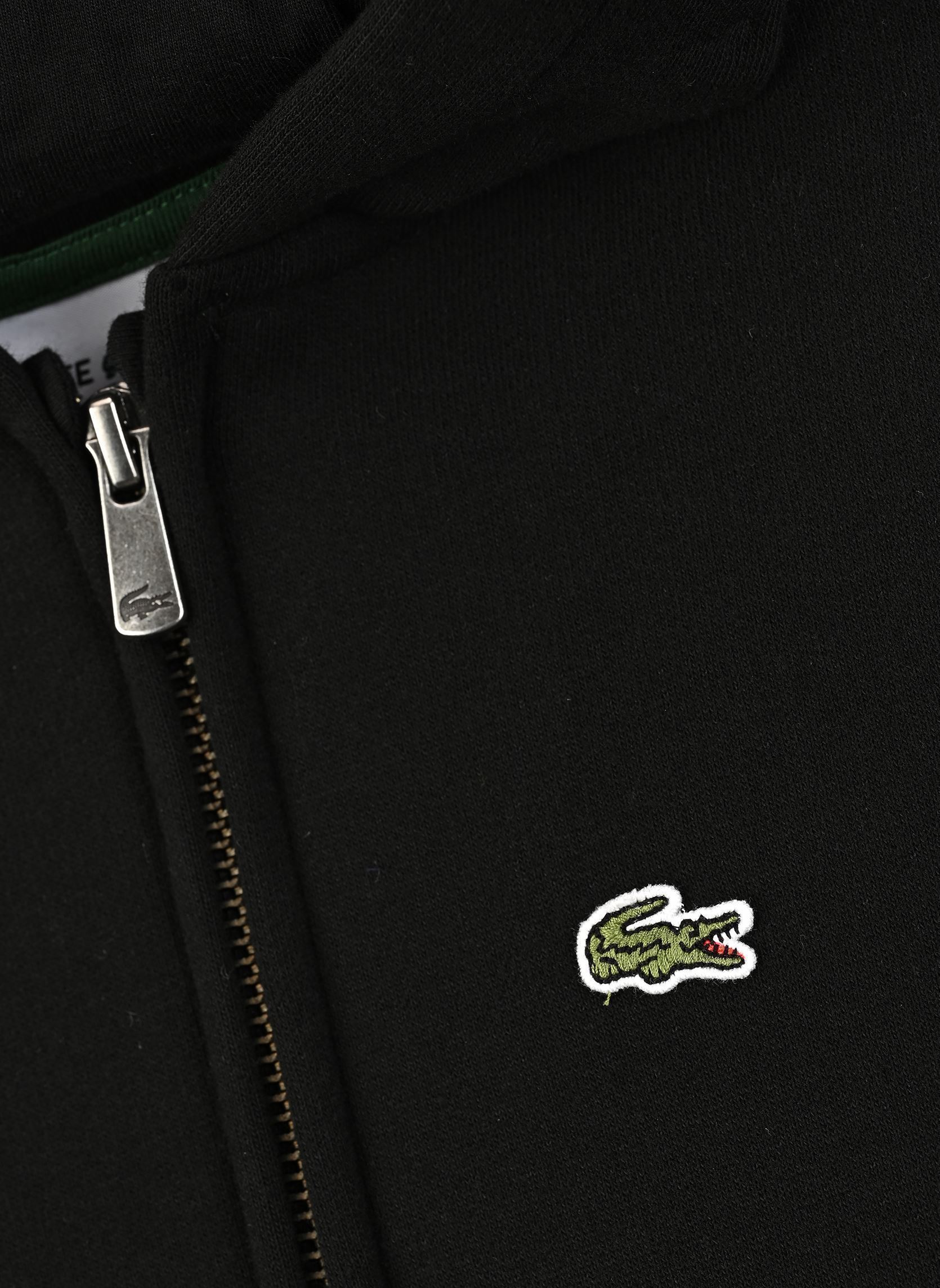 Sweaters met rits Core Fleece Full Zip Hoodie jongens zwart Lacoste Sweaters met rits Core Fleece Full Zip Hoodie jongens zwart NOIR