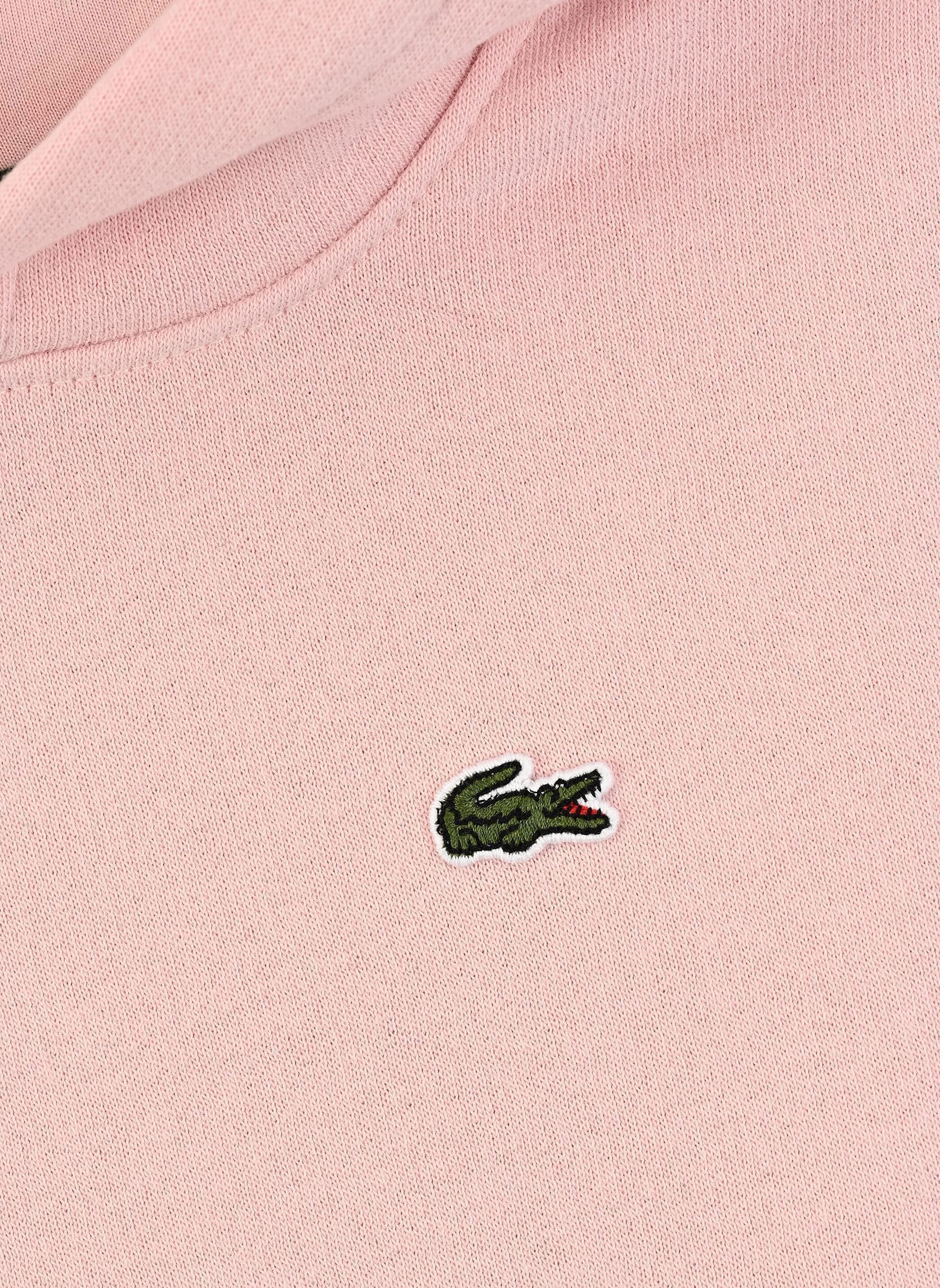 Kapuzenpullover Core Fleece Pullover Hoodie jungen rosa Lacoste Kapuzenpullover Core Fleece Pullover Hoodie jungen rosa NIDUS
