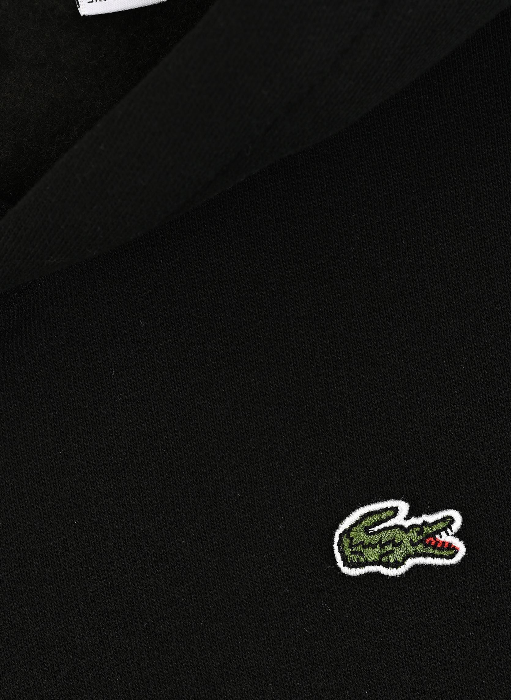 Kapuzenpullover Core Fleece Pullover Hoodie jungen schwarz Lacoste Kapuzenpullover Core Fleece Pullover Hoodie jungen schwarz NOIR