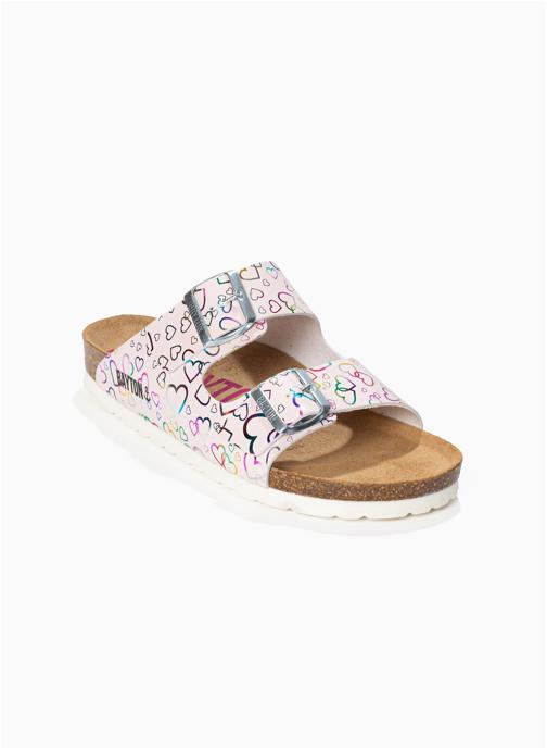 Bayton Mules et sabots ATLAS fille blanc