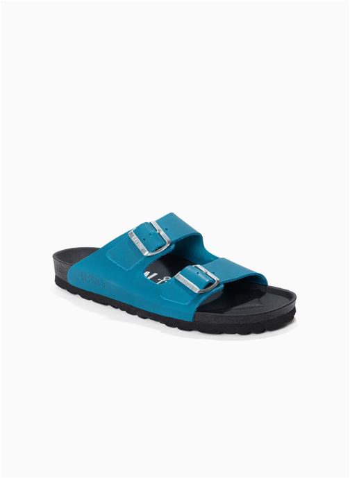Bayton Mules en cuir ATLAS homme bleu