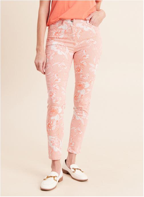 Bréal Pantalons droit PESUBLIMFUN femme orange