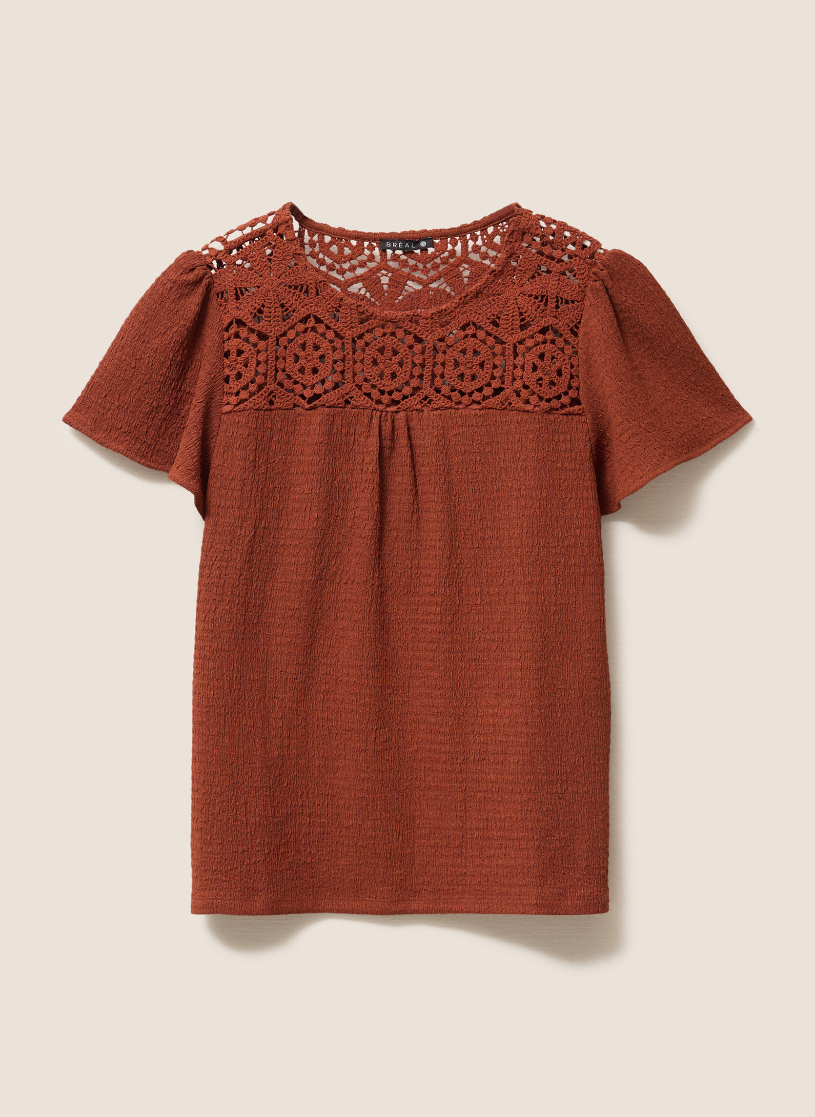 Tee-shirts TICROWAF femme marron Bréal Tee-shirts TICROWAF femme marron Marron foncé