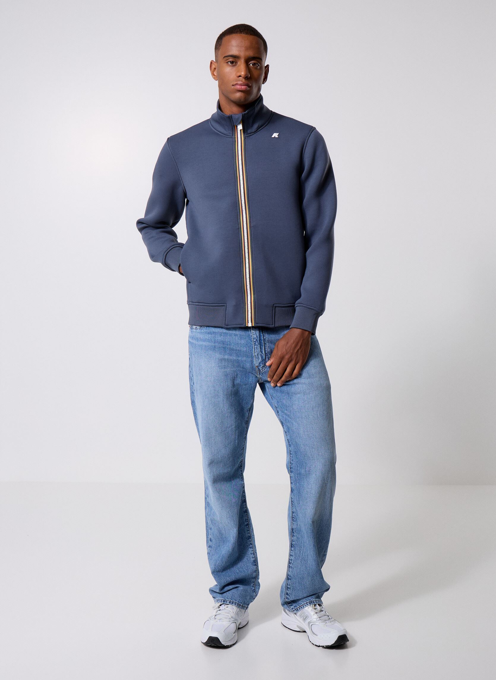 Sweatshirts mit Reißverschluss Finn Spacer herren blau K-Way Sweatshirts mit Reißverschluss Finn Spacer herren blau BLUE AIRFORCE