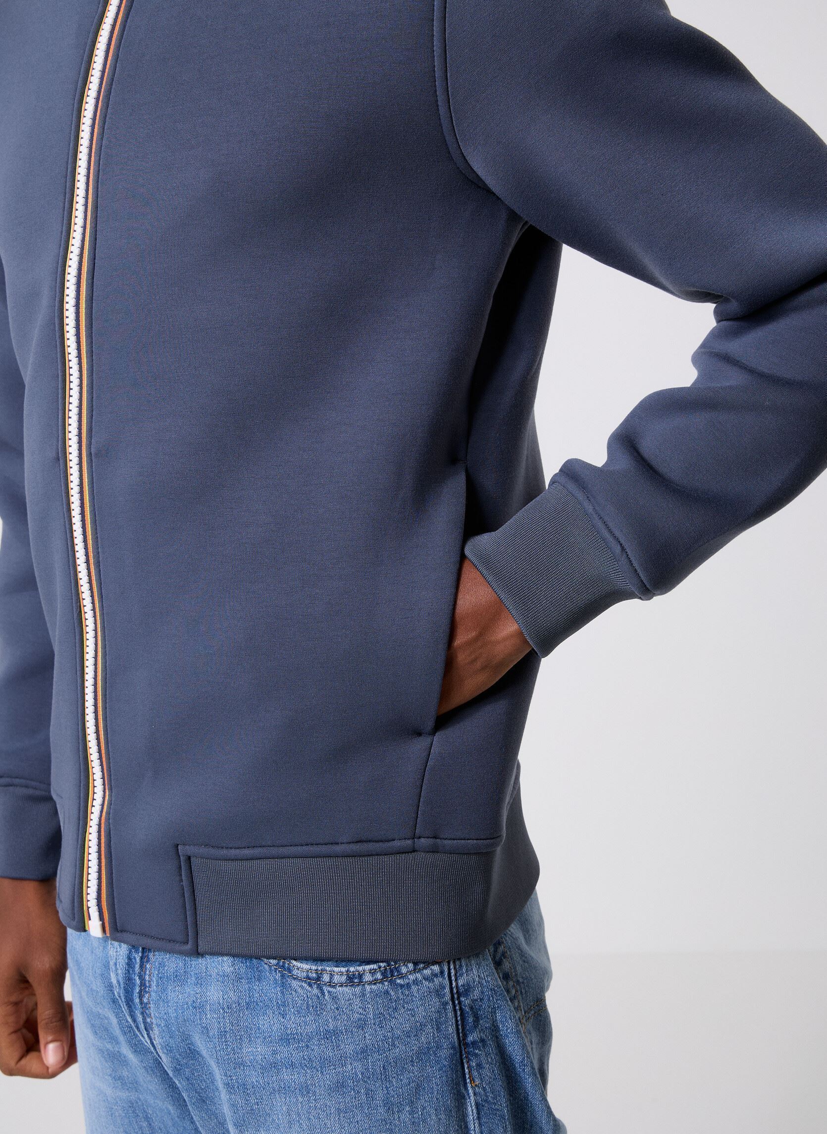 Sweatshirts mit Reißverschluss Finn Spacer herren blau K-Way Sweatshirts mit Reißverschluss Finn Spacer herren blau BLUE AIRFORCE