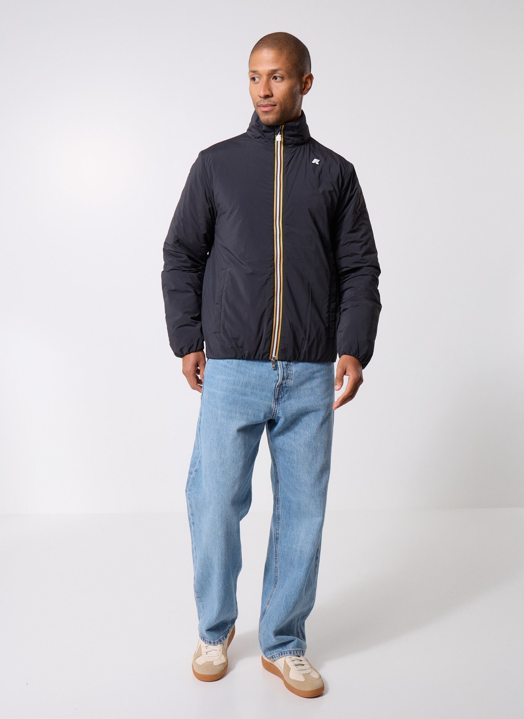Windjacks Valentine Plain Warm heren zwart K-Way Windjacks Valentine Plain Warm heren zwart Black Pure