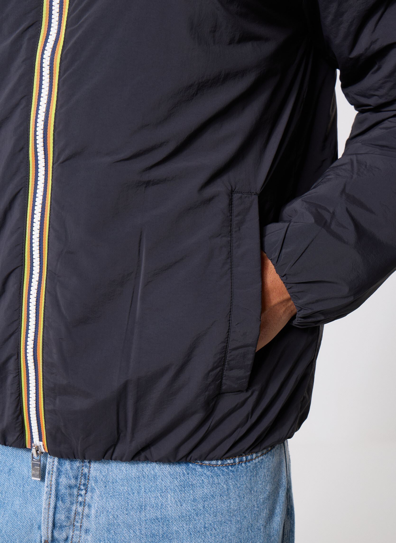 Windjacks Valentine Plain Warm heren zwart K-Way Windjacks Valentine Plain Warm heren zwart Black Pure
