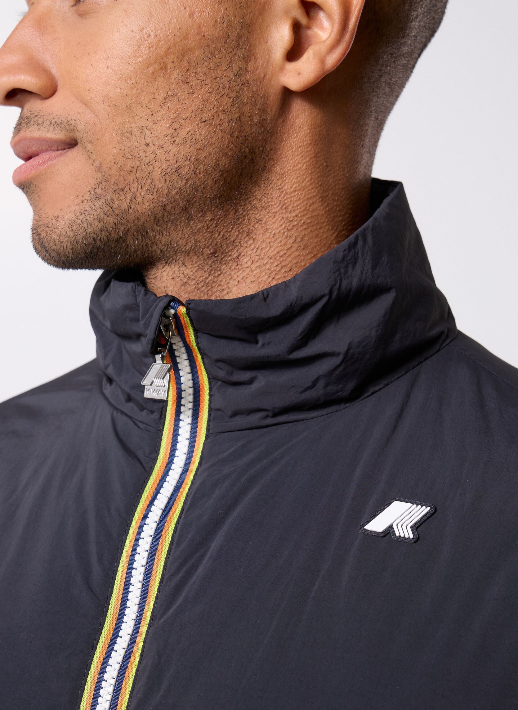 Windjacks Valentine Plain Warm heren zwart K-Way Windjacks Valentine Plain Warm heren zwart Black Pure