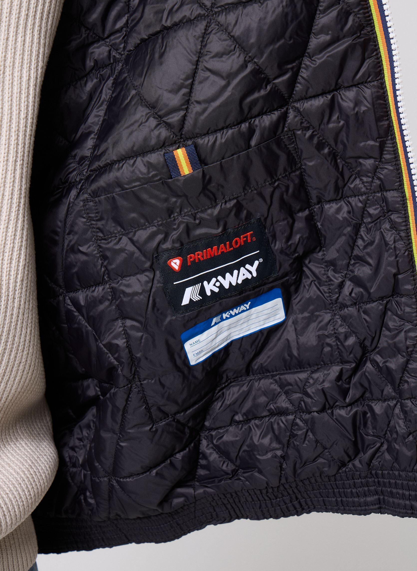 Windjacks Valentine Plain Warm heren zwart K-Way Windjacks Valentine Plain Warm heren zwart Black Pure