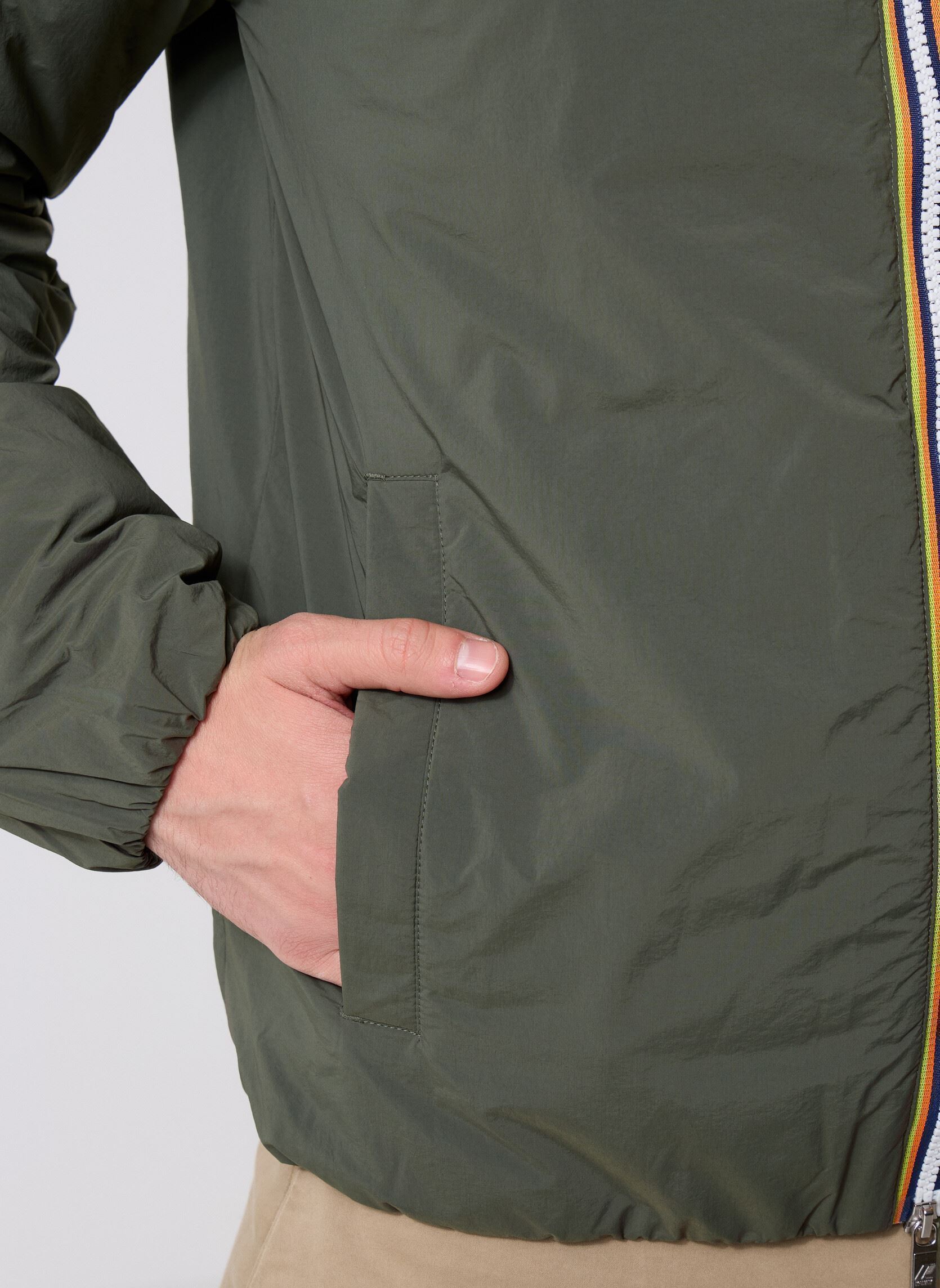 Windjacks Valentine Plain Warm heren groen K-Way Windjacks Valentine Plain Warm heren groen GREEN BLACKISH