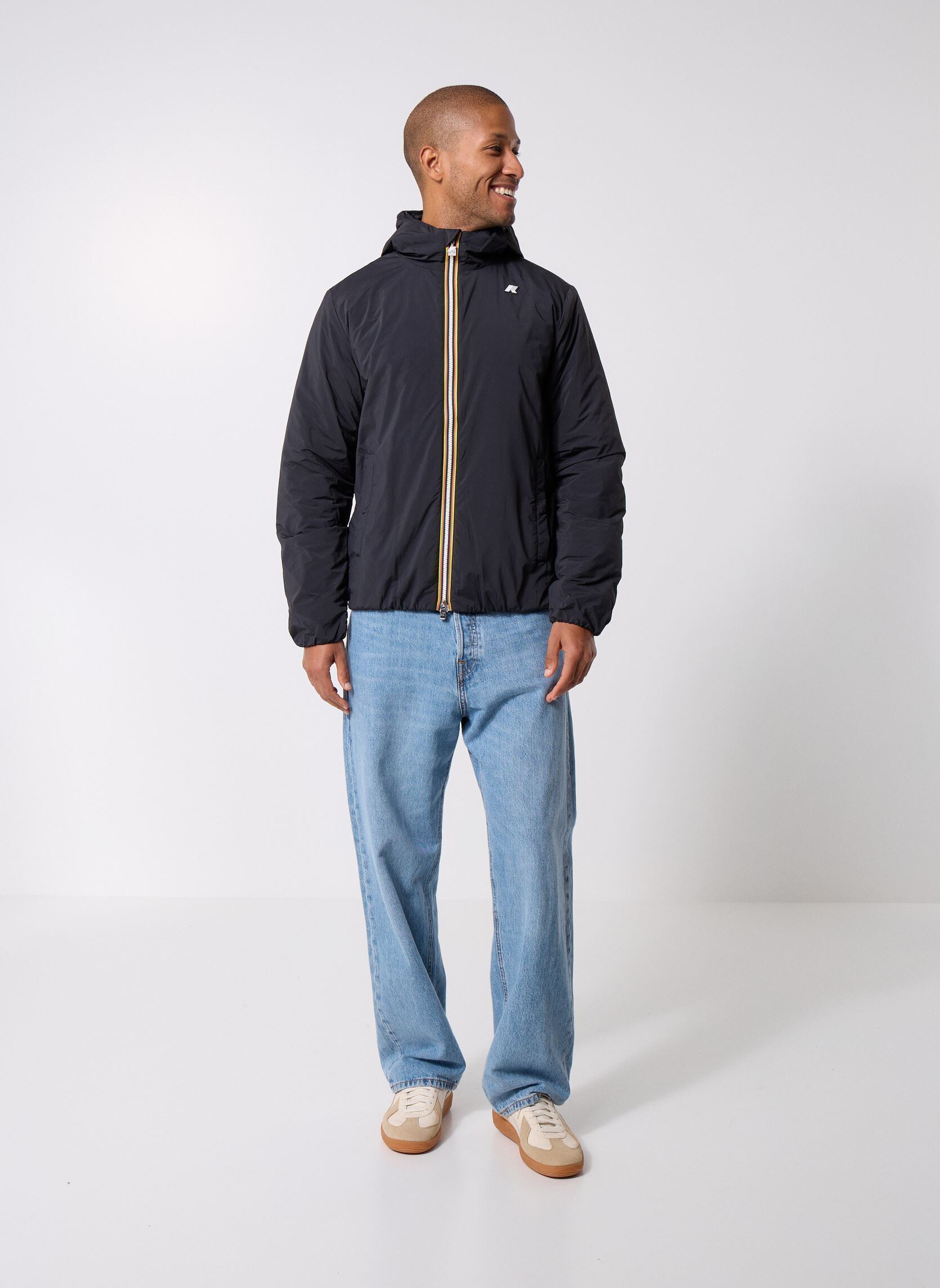 Windjacks Jack Plain Warm heren zwart K-Way Windjacks Jack Plain Warm heren zwart BLACK PURE