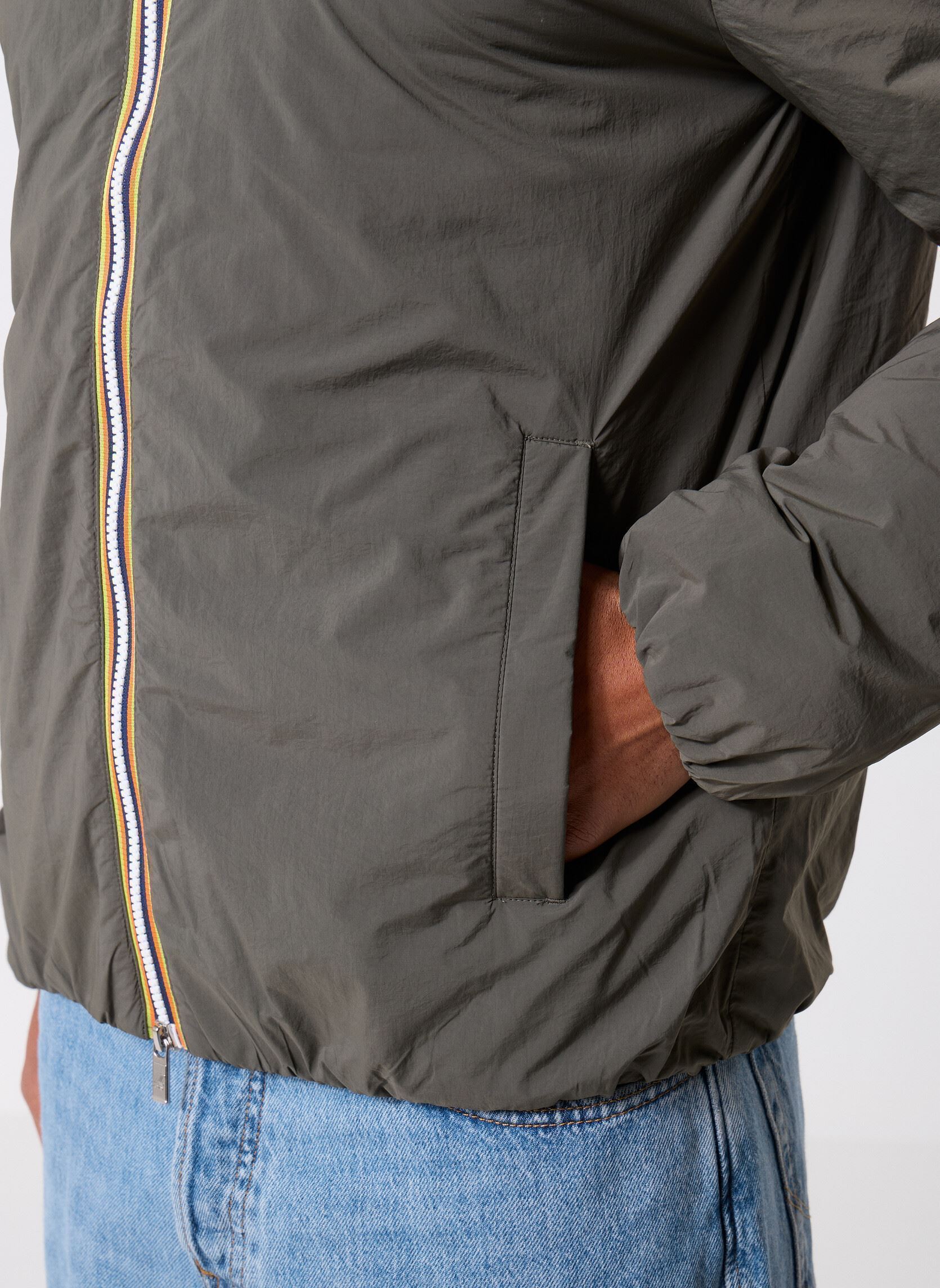 Windbreaker / Windjacken Jack Plain Warm herren grün K-Way Windbreaker / Windjacken Jack Plain Warm herren grün GREEN BLACKISH