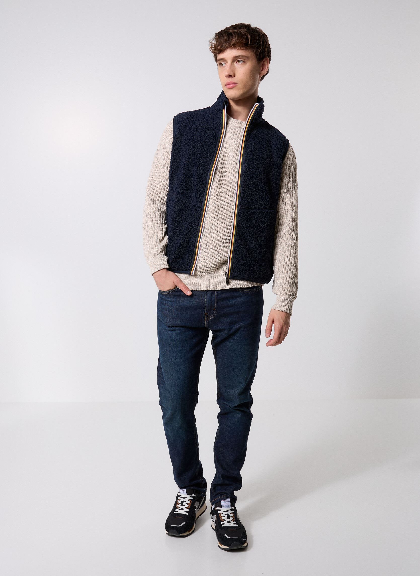 Vestes Yannick Sherpa Polar Double homme bleu K-Way Vestes Yannick Sherpa Polar Double homme bleu BLUE DEPTH-BLUE DEPTH