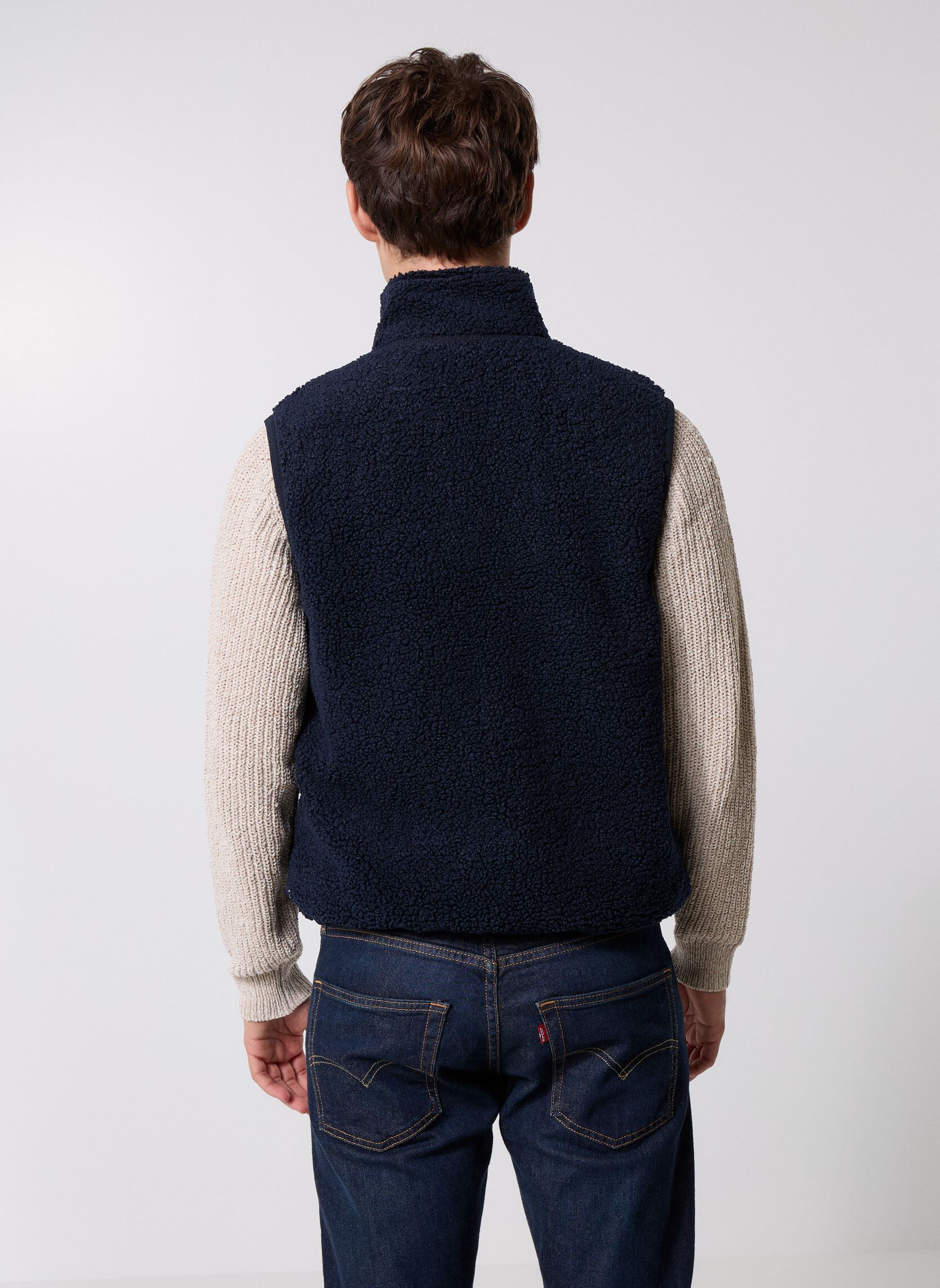 Vestes Yannick Sherpa Polar Double homme bleu K-Way Vestes Yannick Sherpa Polar Double homme bleu BLUE DEPTH-BLUE DEPTH