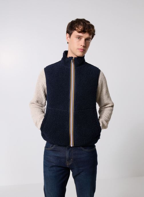 K-Way Vestes Yannick Sherpa Polar Double homme bleu