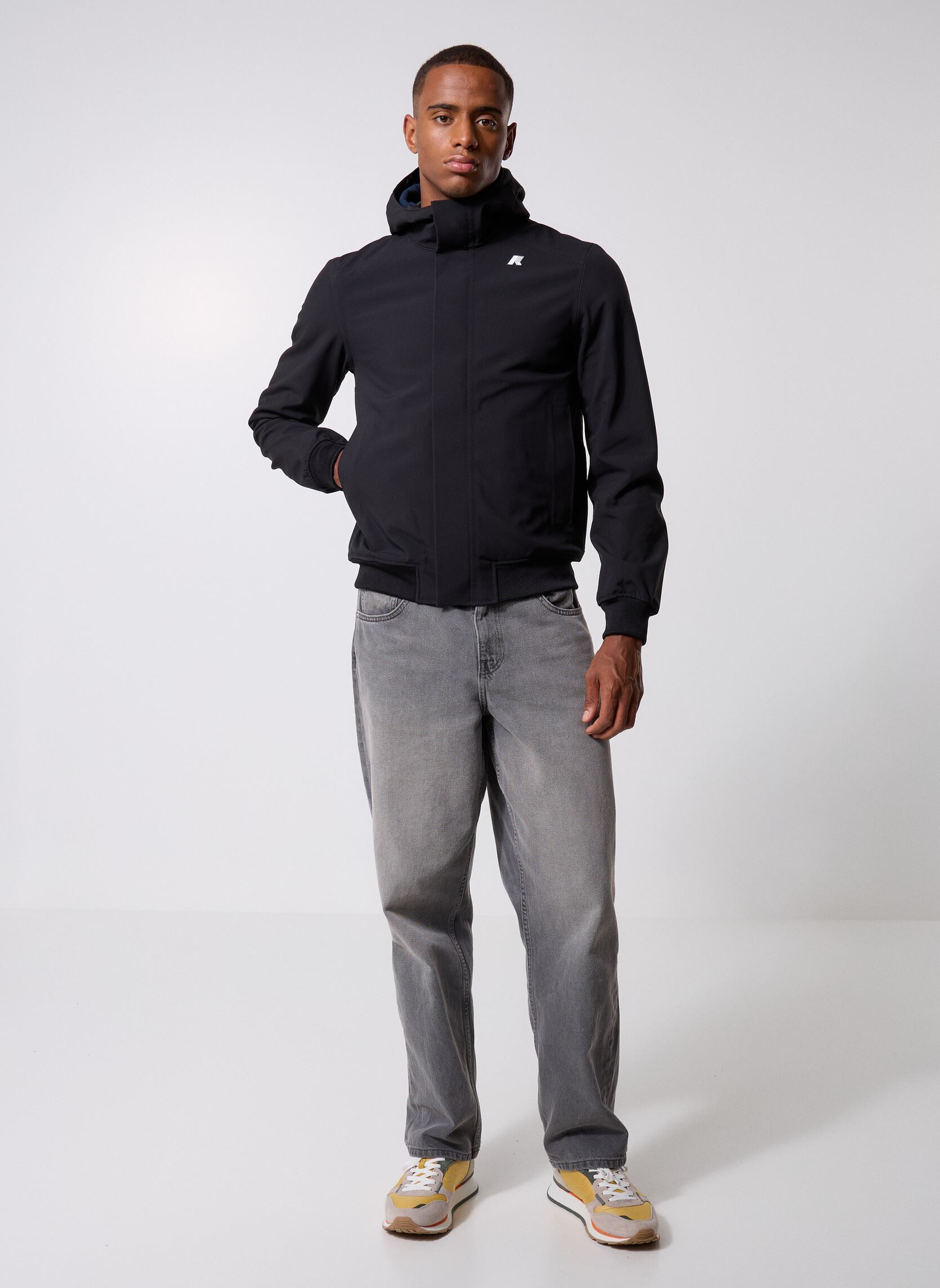 Vestes coupe-vents Joachim Bonded homme noir K-Way Vestes coupe-vents Joachim Bonded homme noir BLACK-BLUE DEPTH